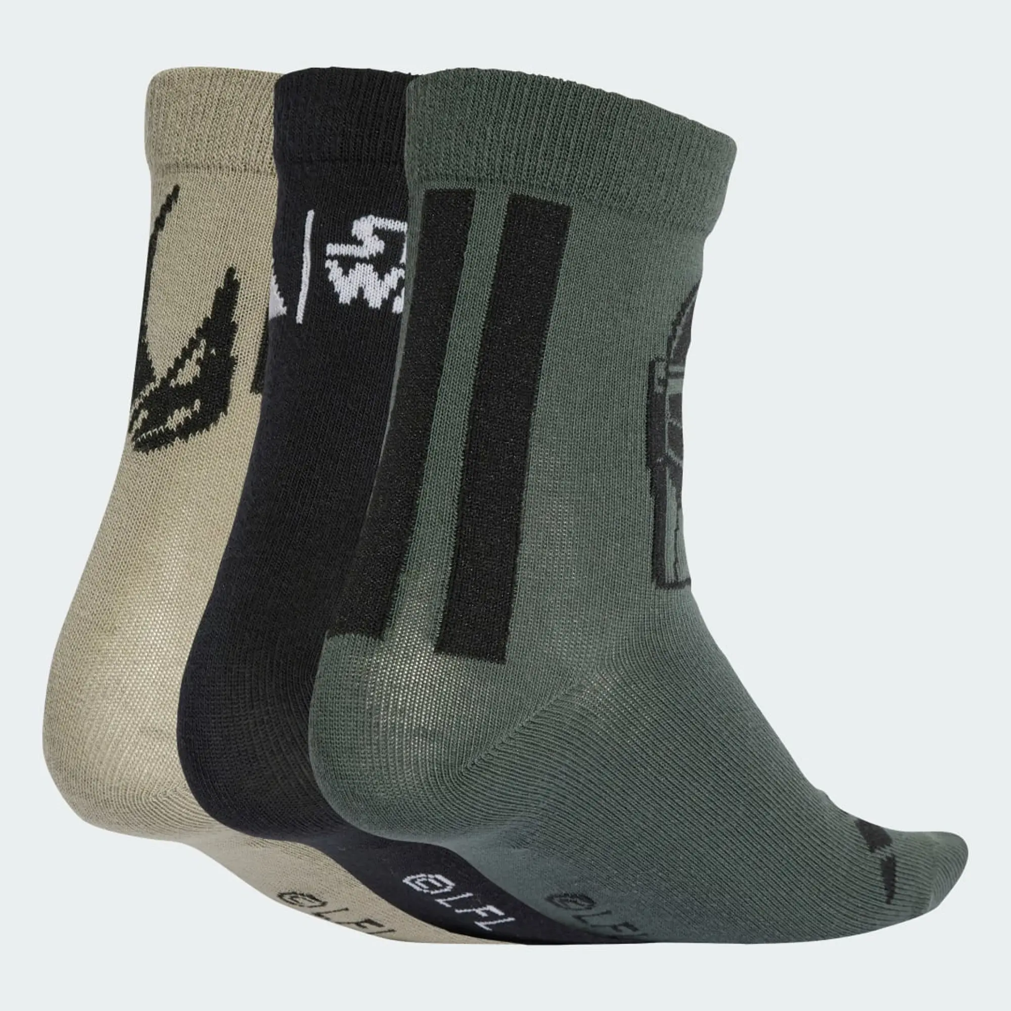 adidas Star Wars Mandalorian Socks 3 Pairs Kids