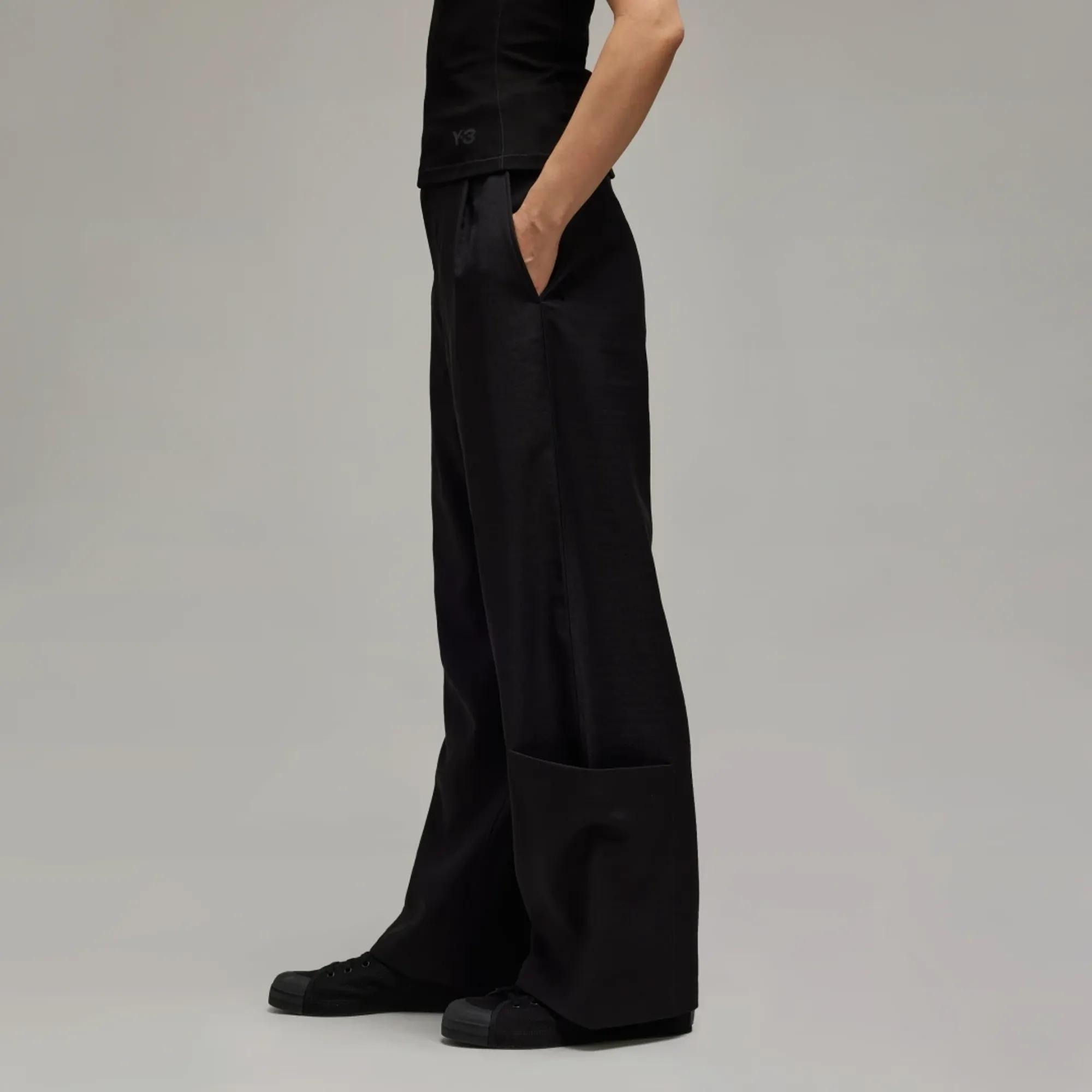 In4398 adidas Y-3 Sport Uniform Wide Leg Trousers | JD1759 | FOOTY.COM