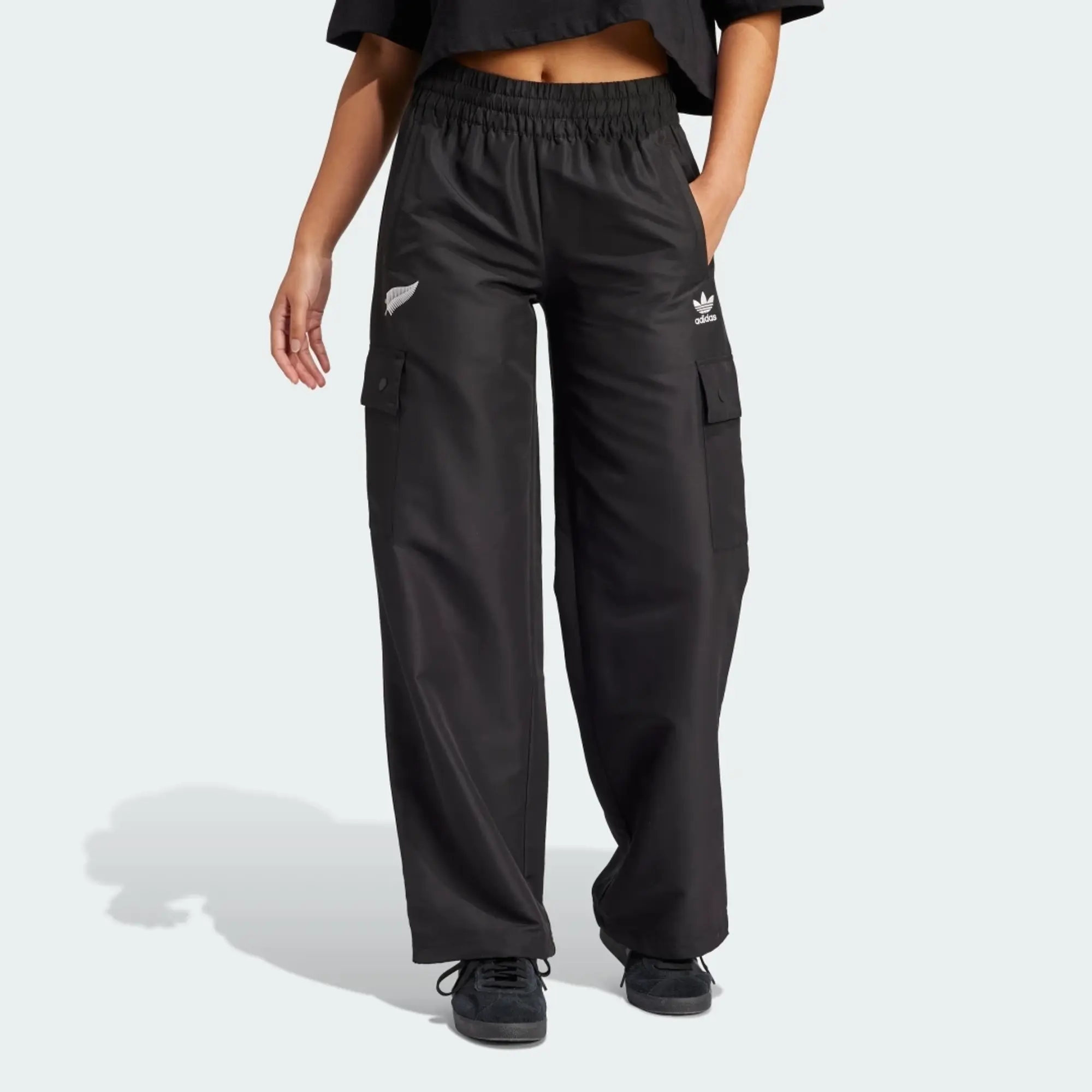 adidas Black Ferns Essentials Woven Cargo Tracksuit Bottoms