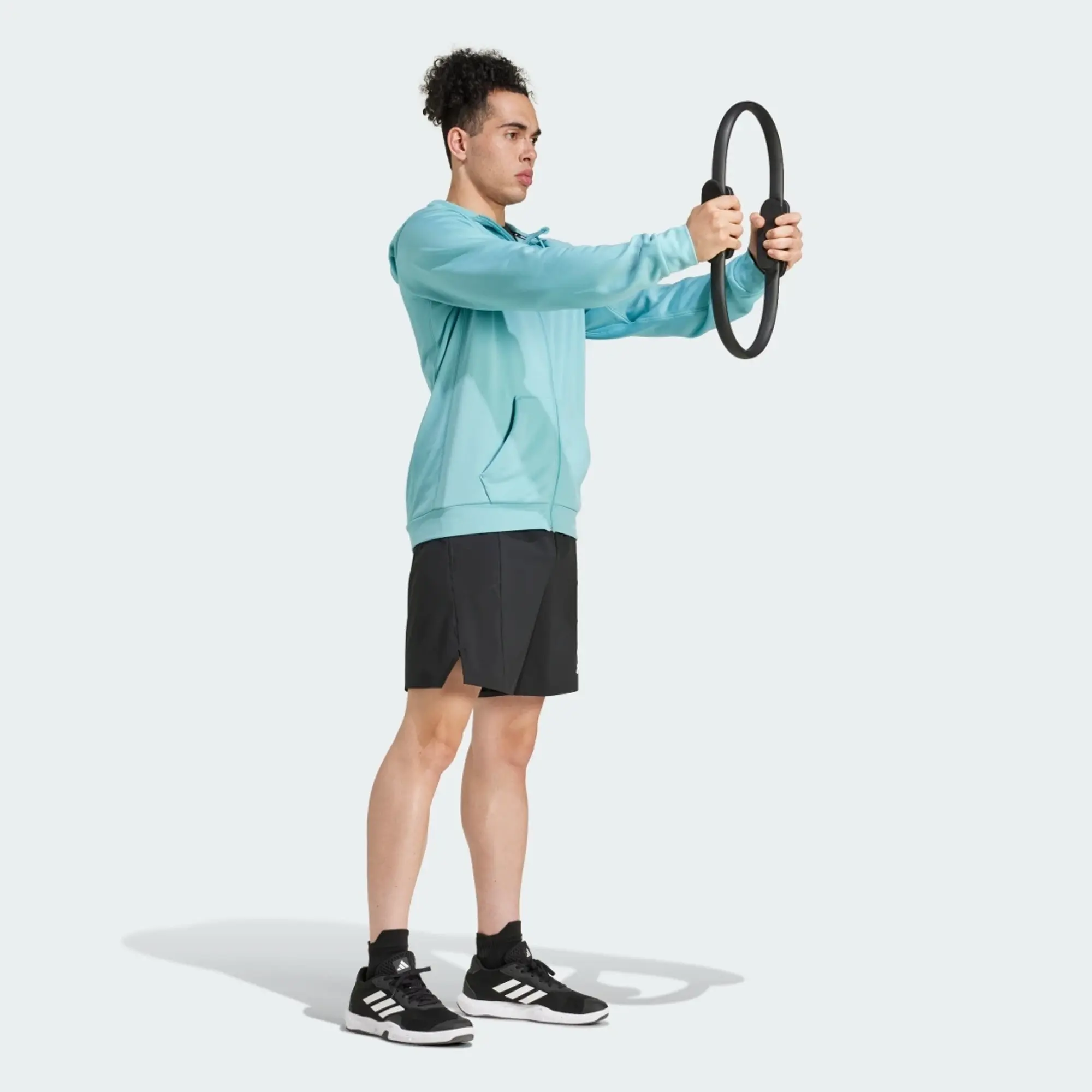 adidas Game and Go Training Big Logo 3-Stripes Full-Zip Hoodie