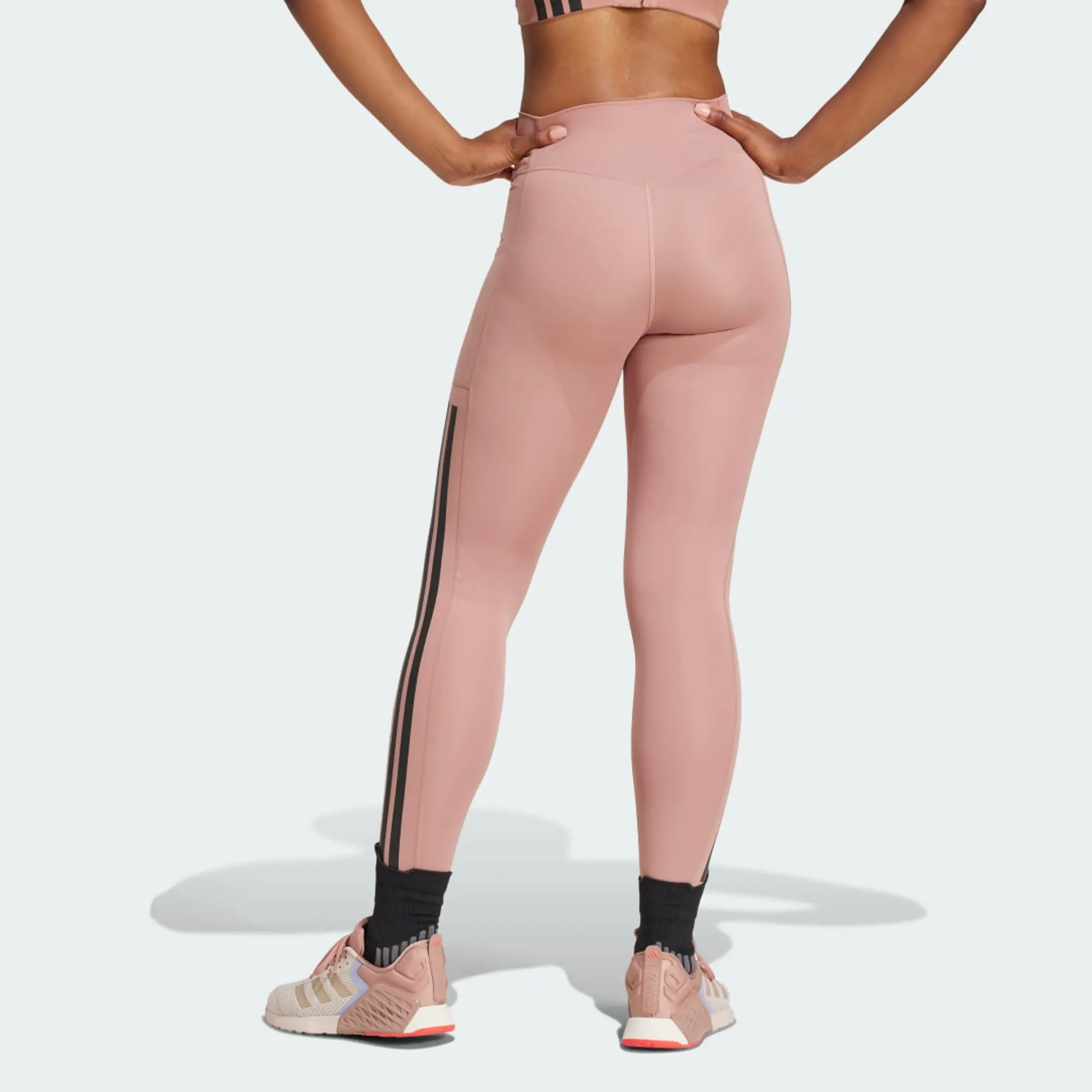 adidas Women Optime 3 Stripes Full Length Leggings