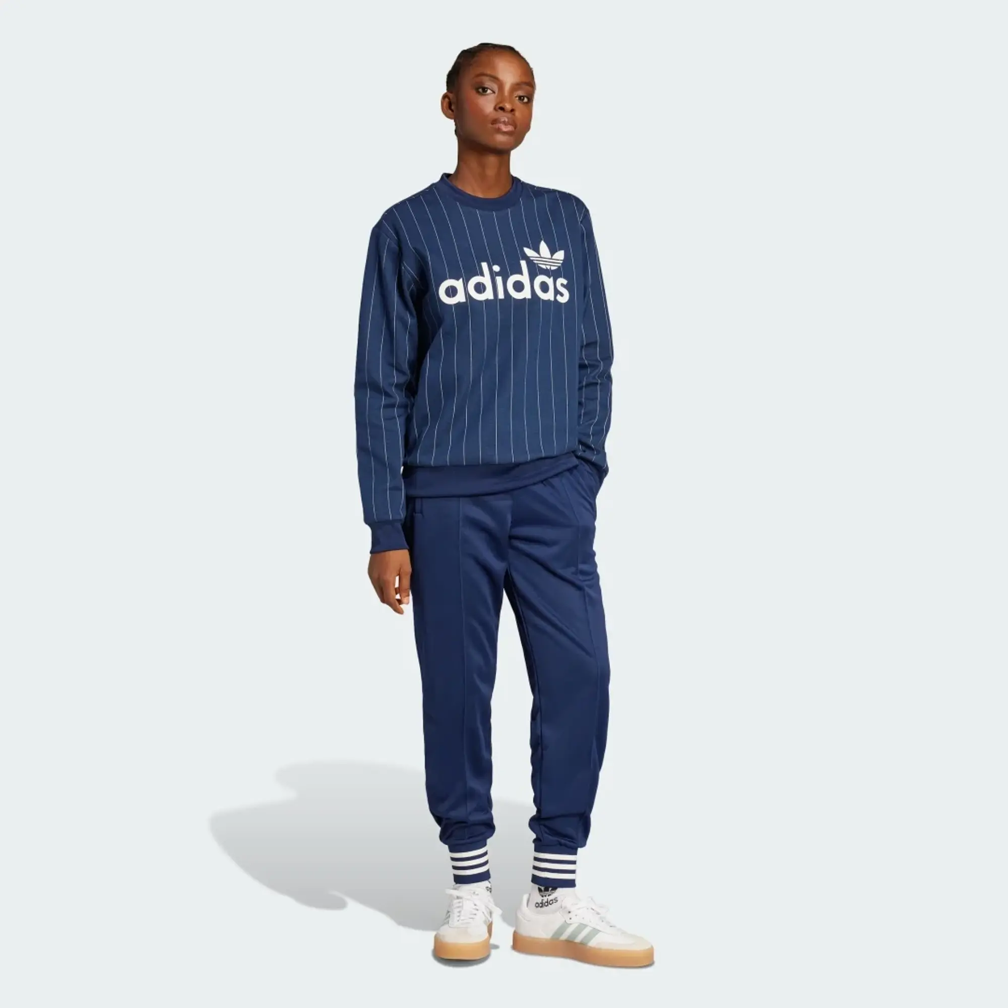 adidas Originals Women Pinstripe Graphic Sweatshirt