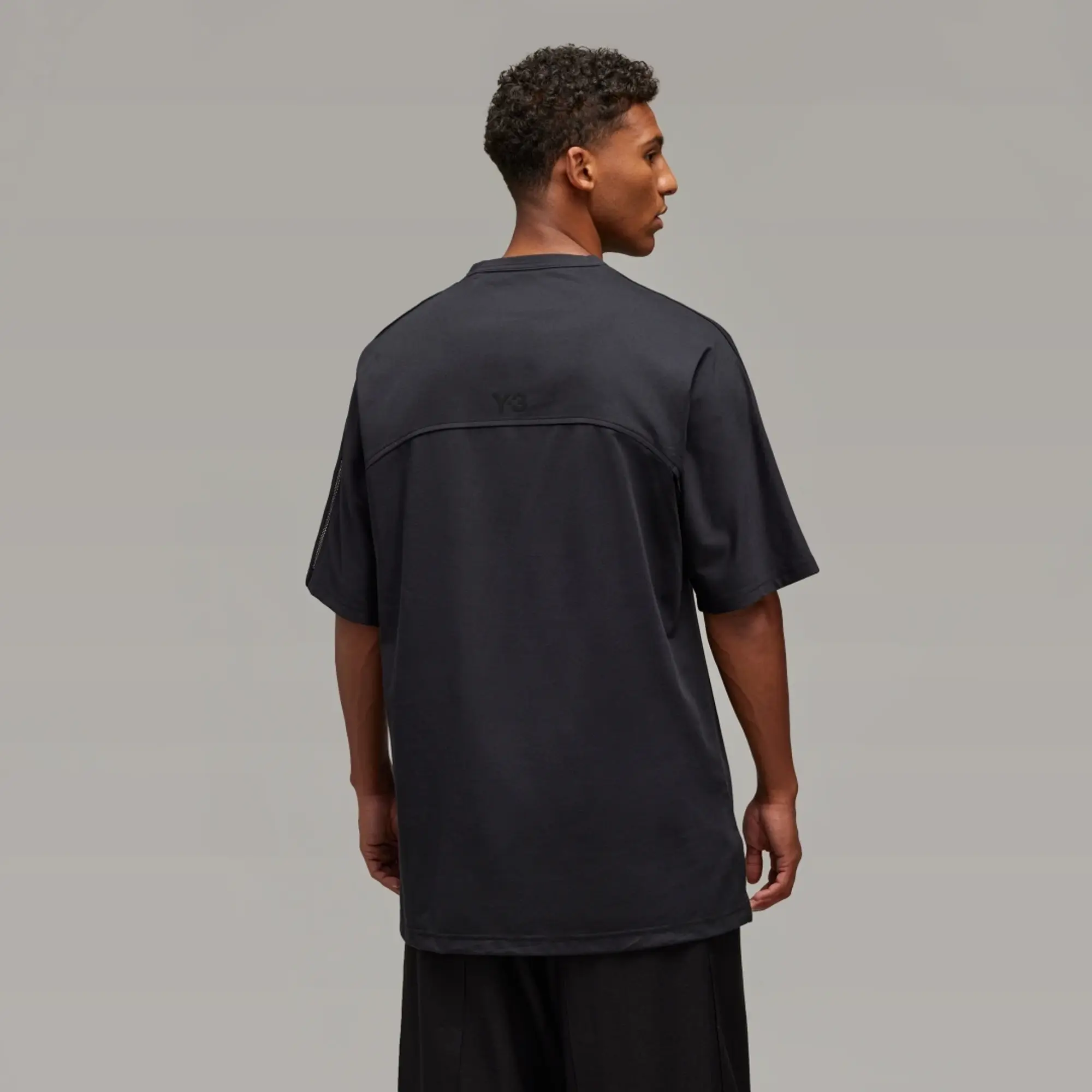 Y-3 Mesh Stripe T-Shirt - Black