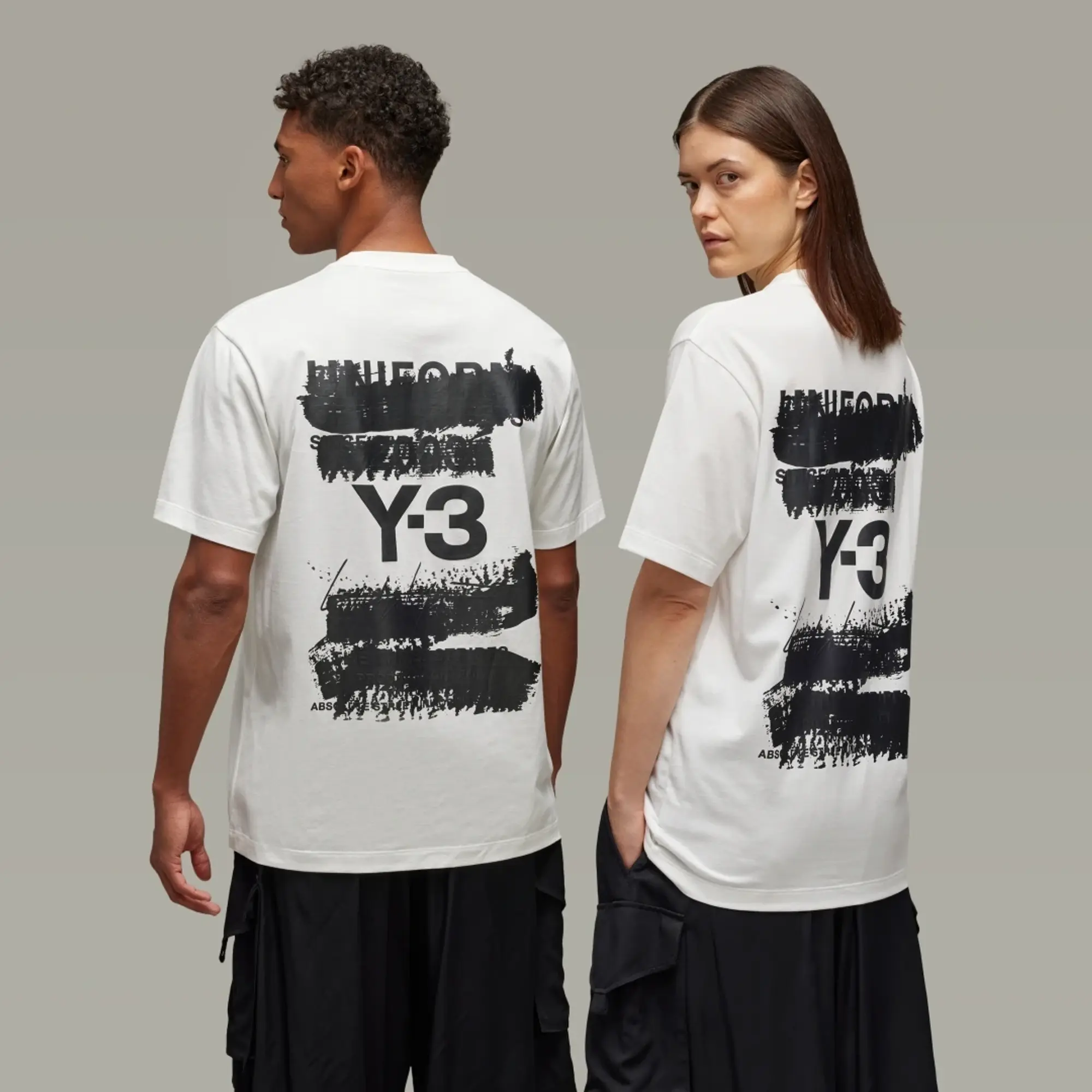 adidas T-Shirt Y-3 Graphic Short Sleeve T-Shirt Unisex Core White Xl