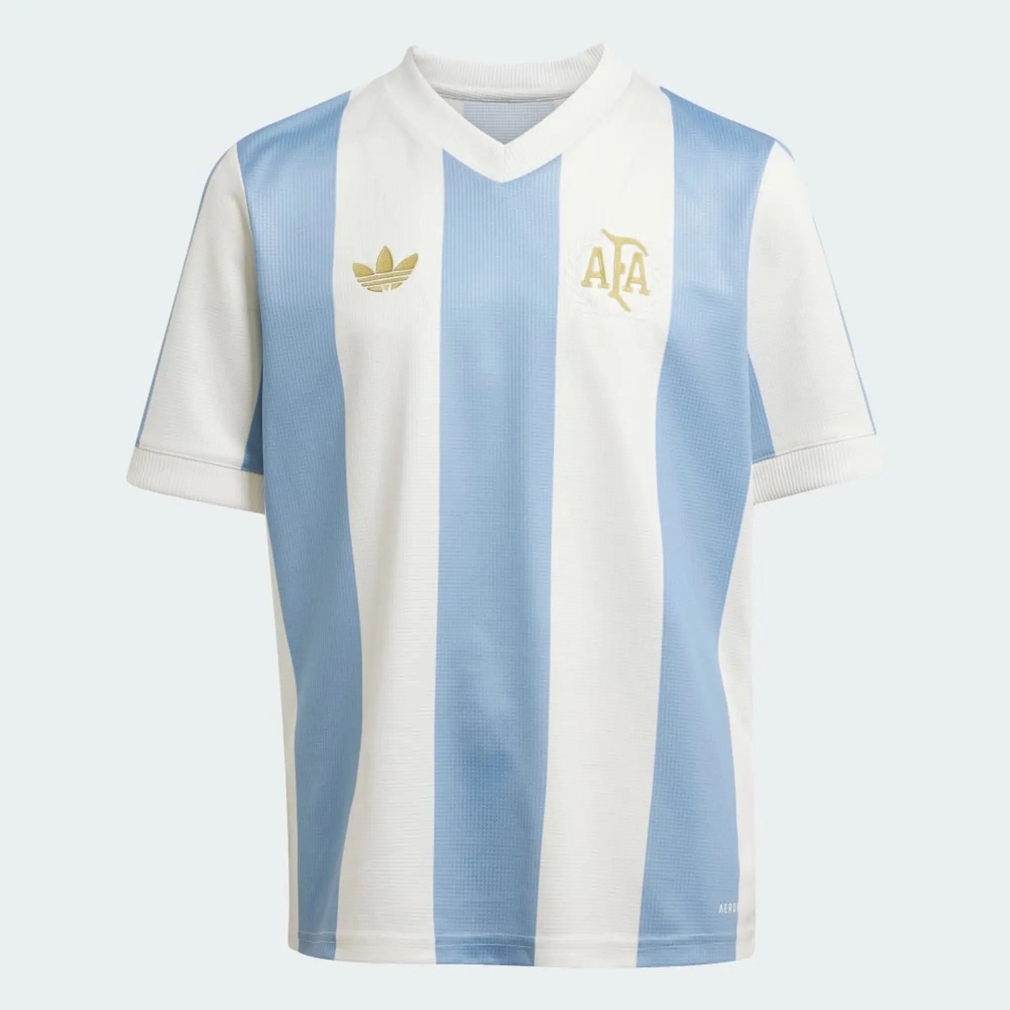 adidas Argentina Home Shirt 50 Years Anniversary Kids Limited Edition - ['White', 'Blue']