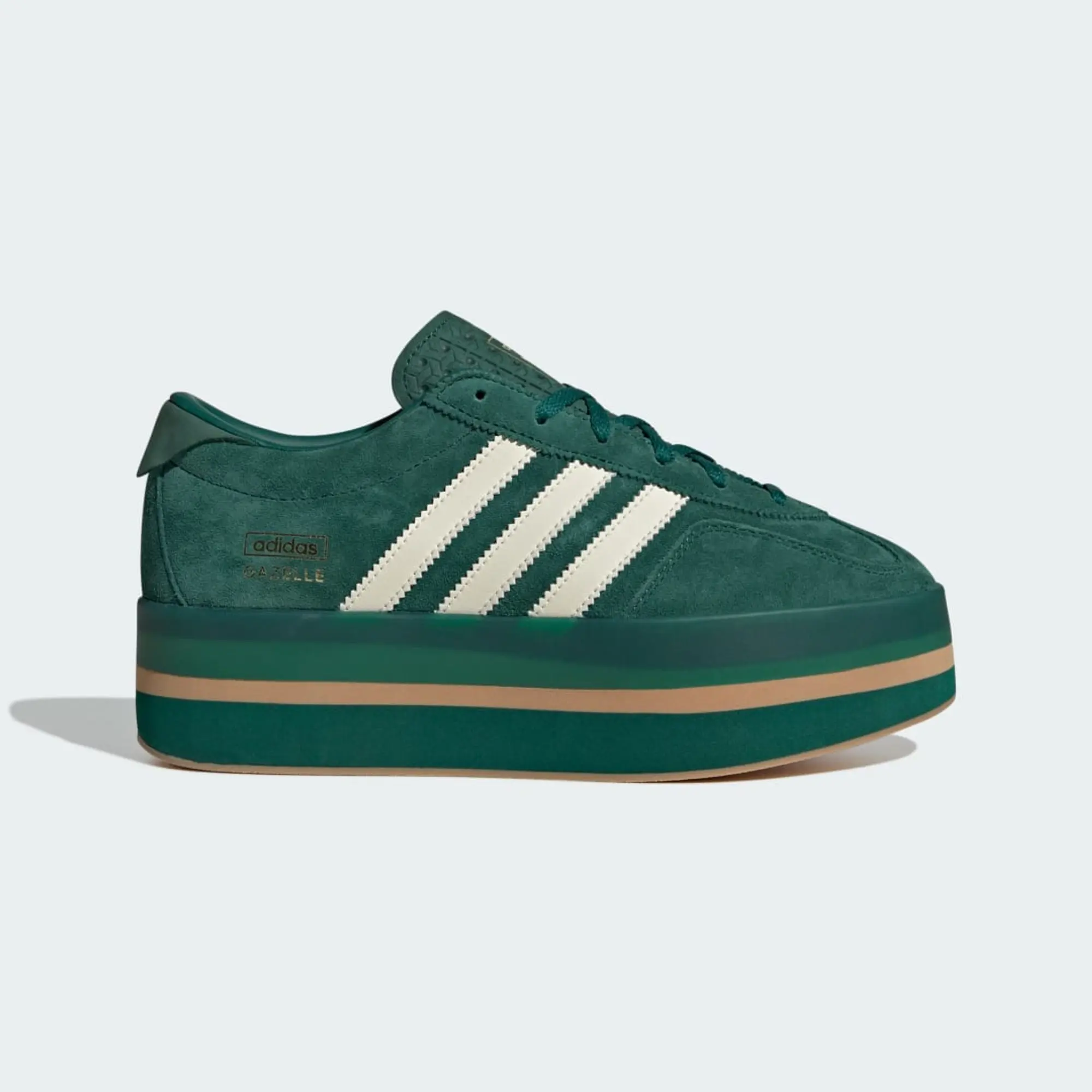 Adidas Originals Gazelle Stack Trainers In Green