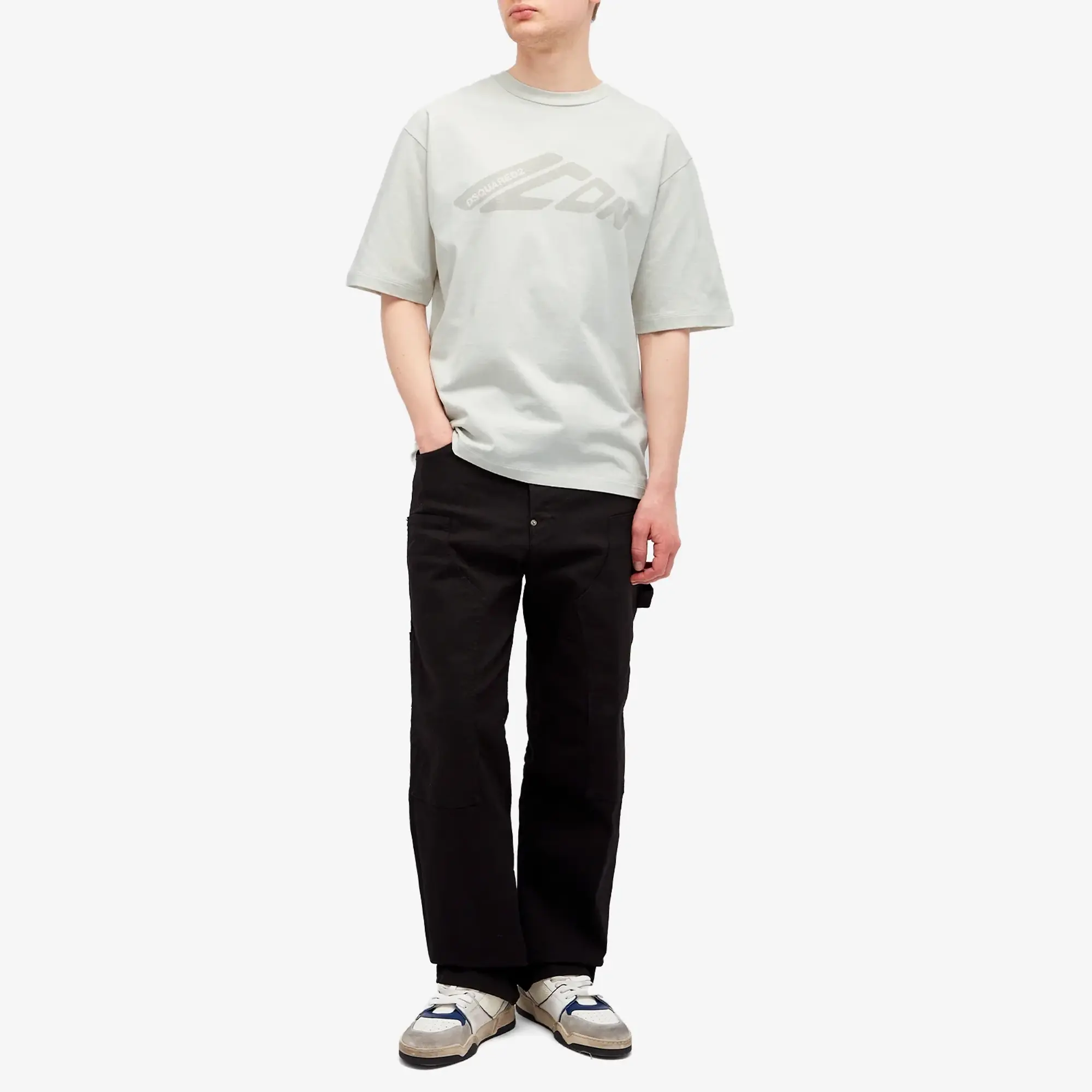 Asics Dsquared2 Men's ICON Loose Fit T-Shirt Off White