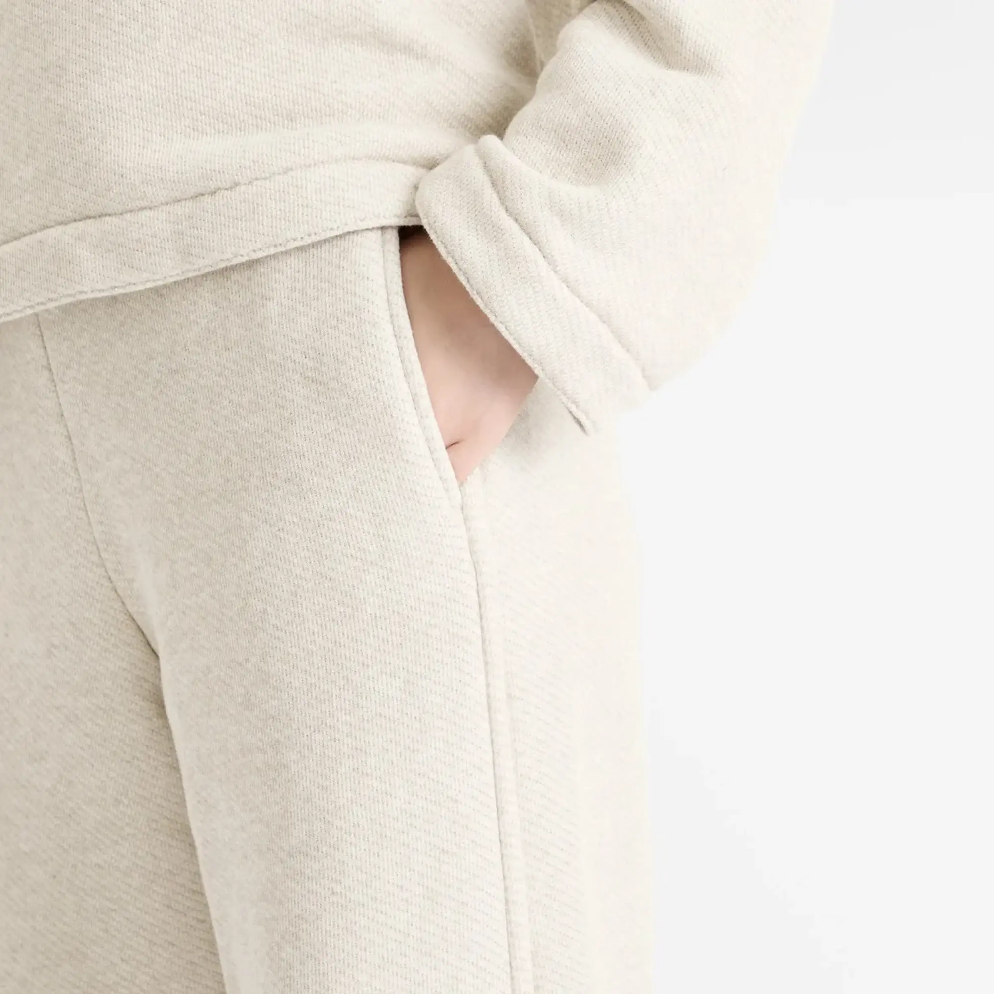 Max Mara Women's Tay Textured Sweatpants Albino