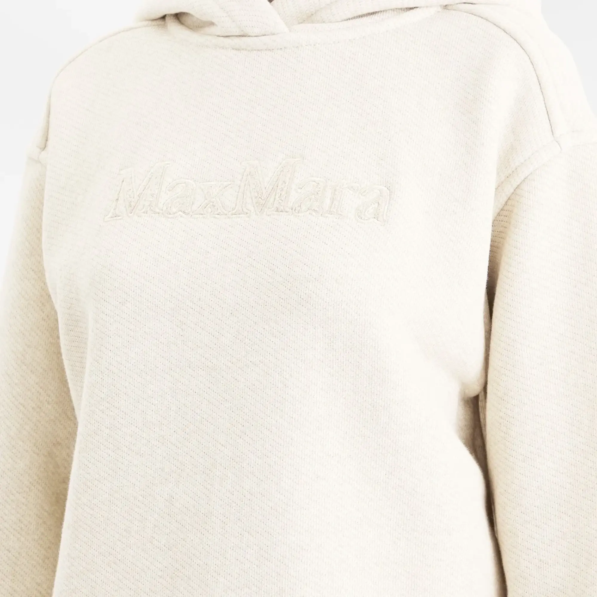 Max Mara Women's Gary Logo Hoodie Albino