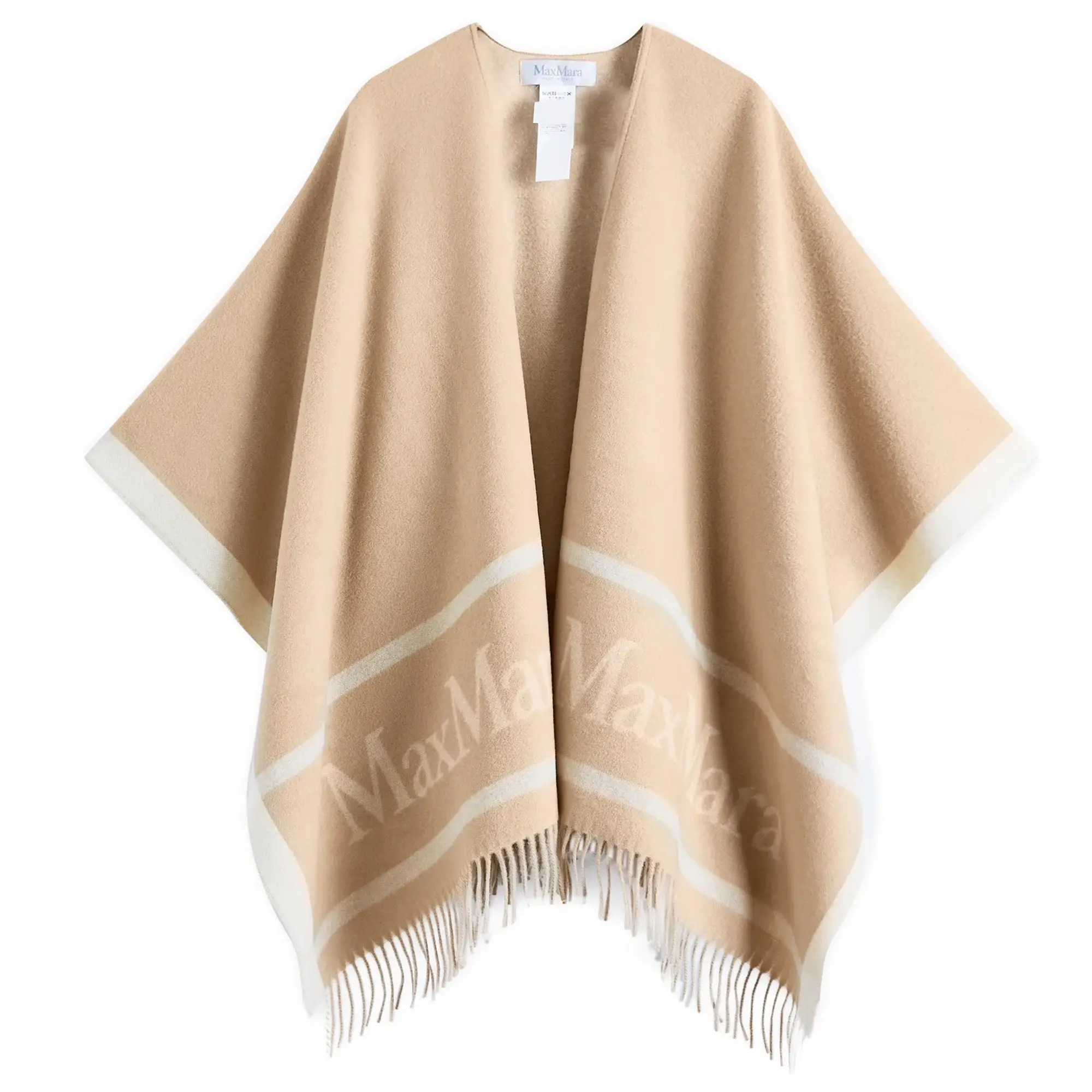 Max Mara Women's Hilde Logo Scarf Camel