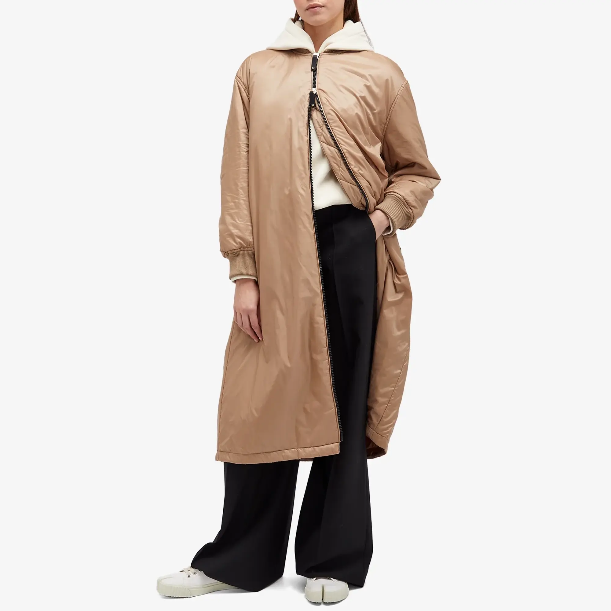 Max Mara Women's Longline Bomber Jacket Camel