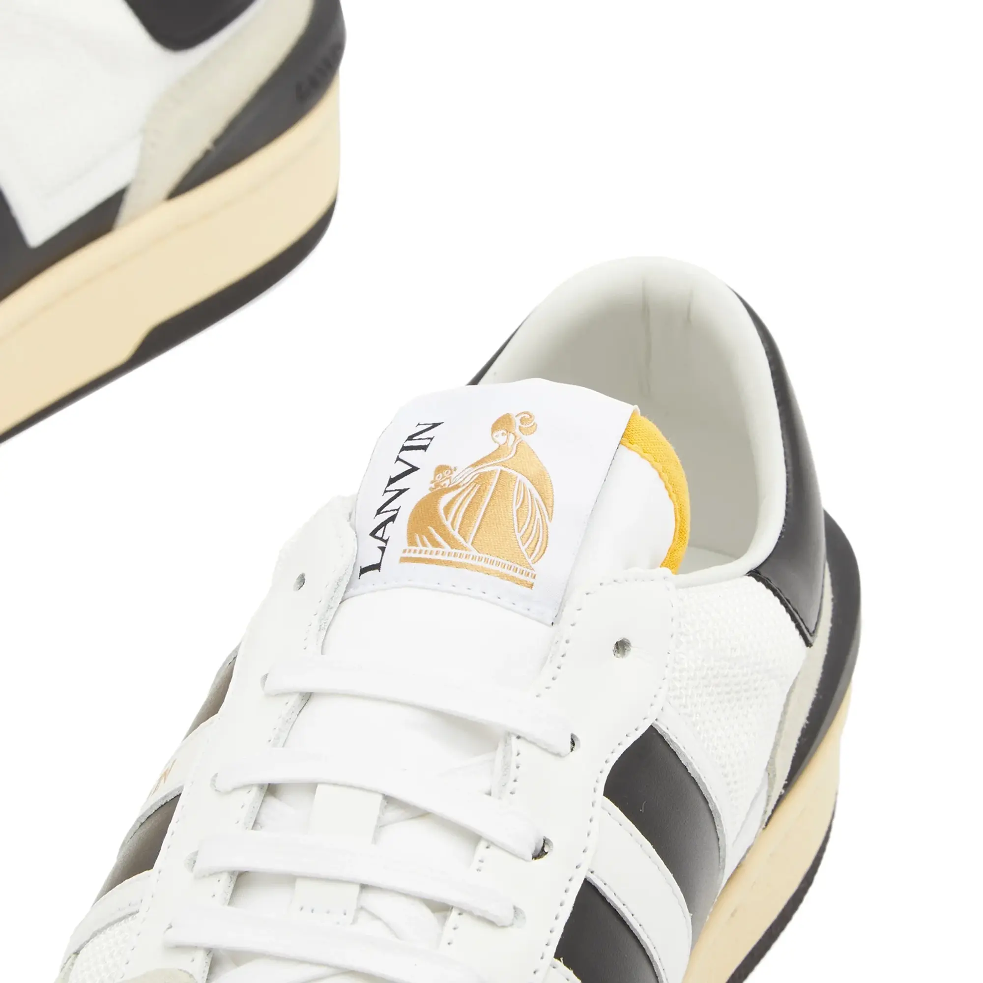 Lanvin Men's Clay Sneaker White/Black