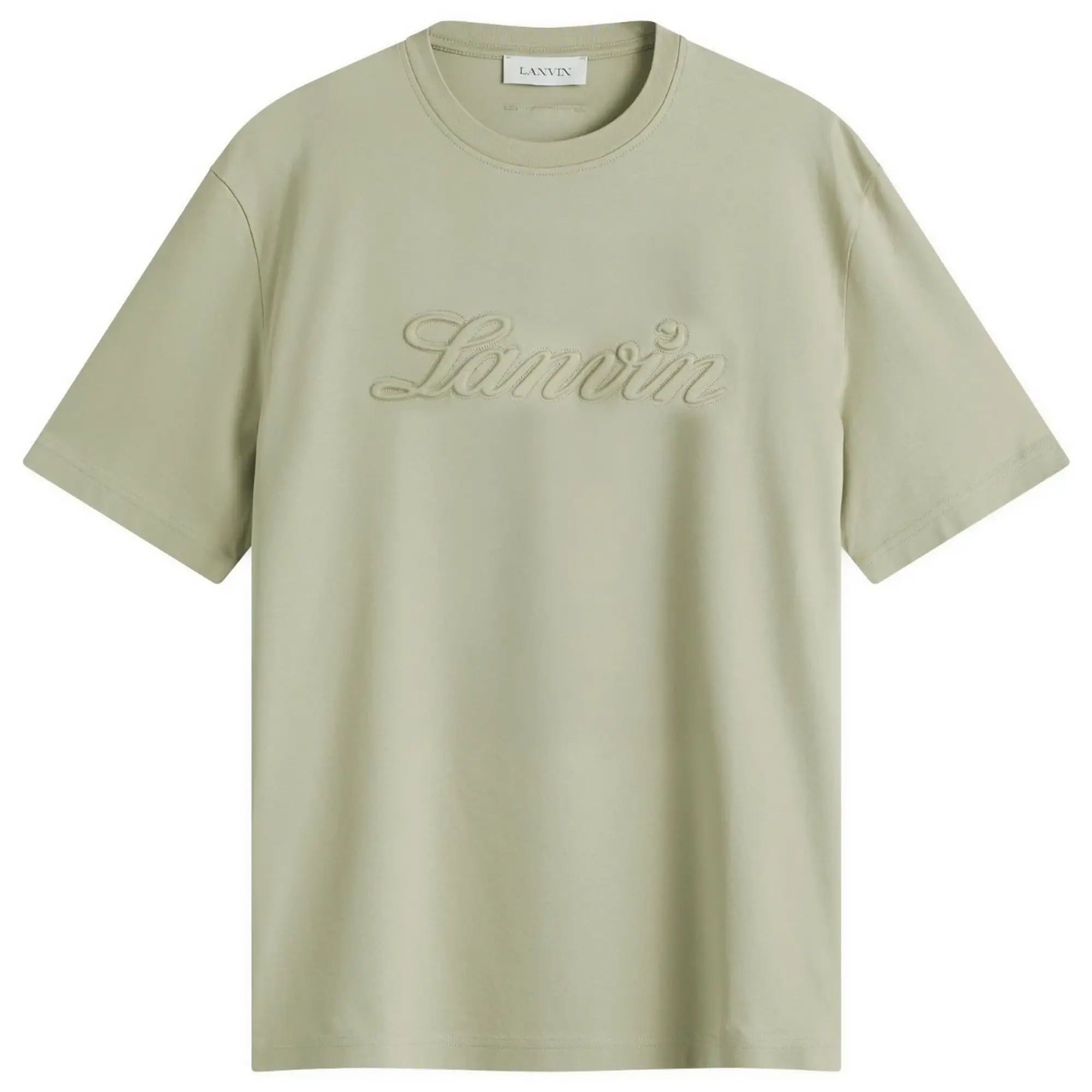 Lanvin Men's Debossed Script Logo T-Shirt Lin