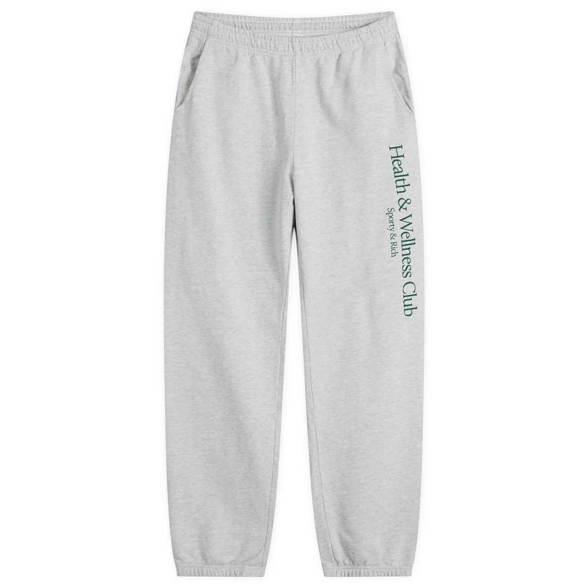 Sporty & Rich Women's H&W Crest Sweatpant Heather Gray Alpine