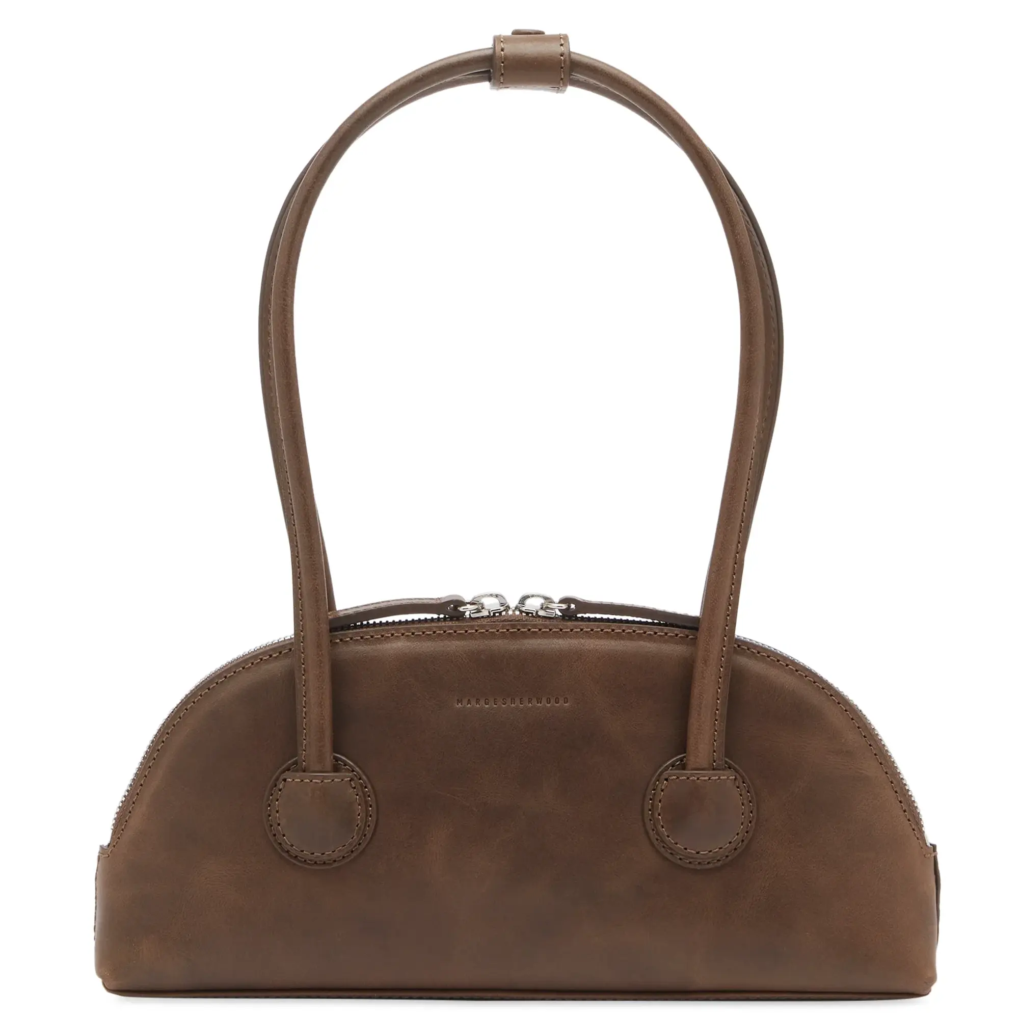 MARGE SHERWOOD Women's Bessette Shoulder Bag Washed Brown