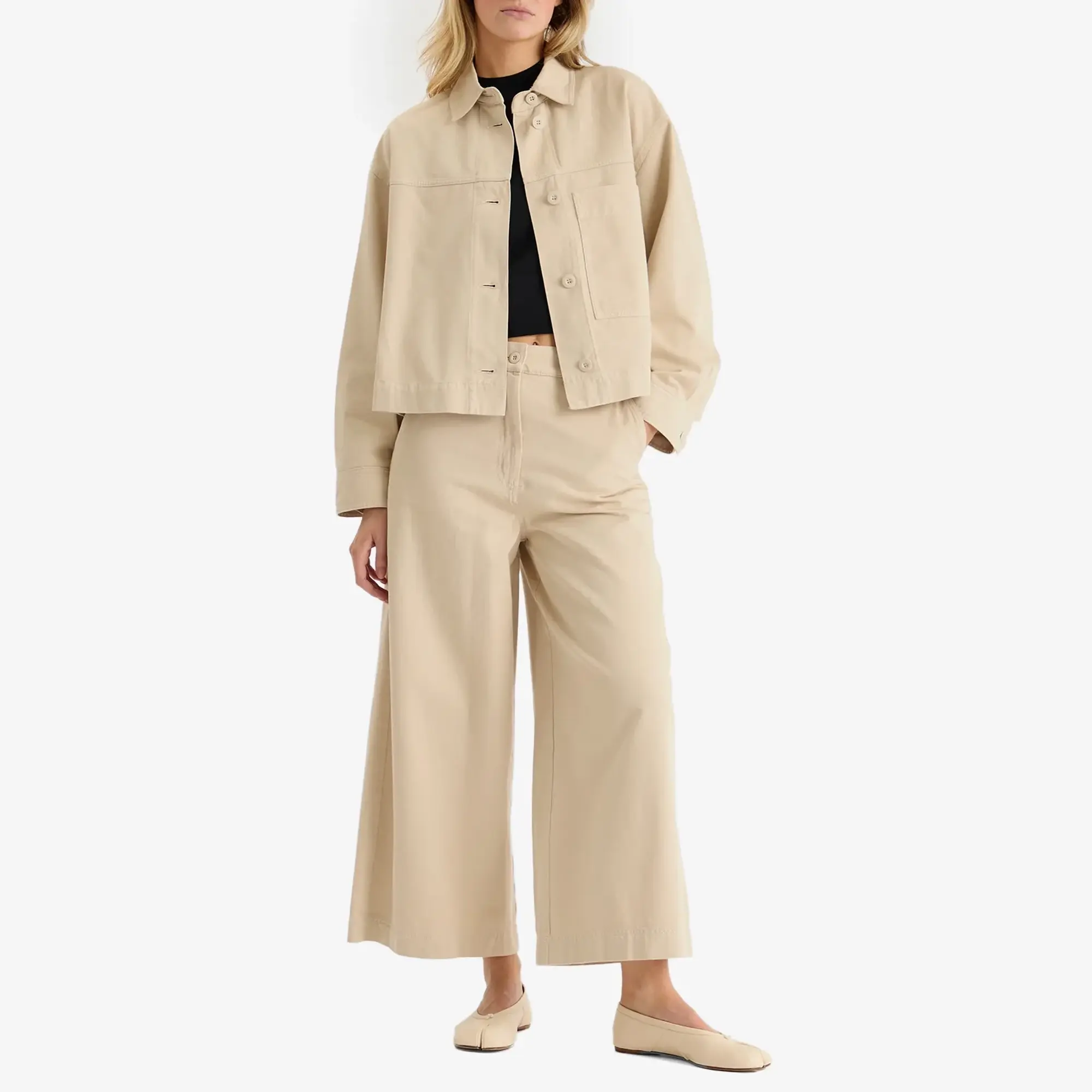 Weekend by Max Mara Women's Disco Wide Leg Trousers Sand