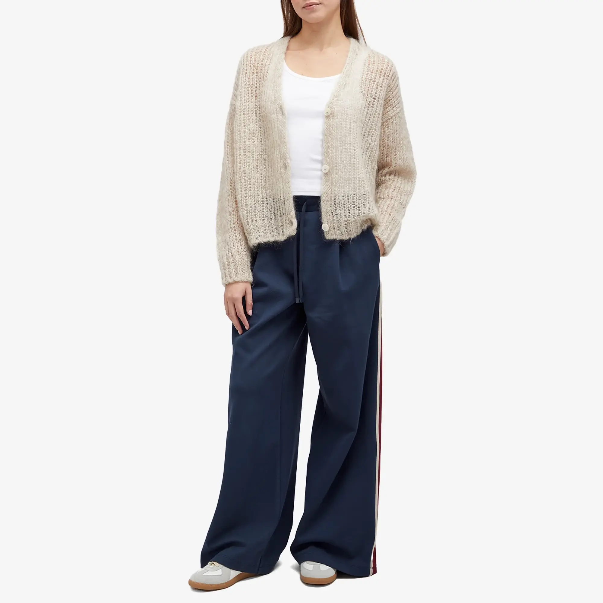 Weekend by Max Mara Women's Marsala Wide Leg Sweatpants Navy