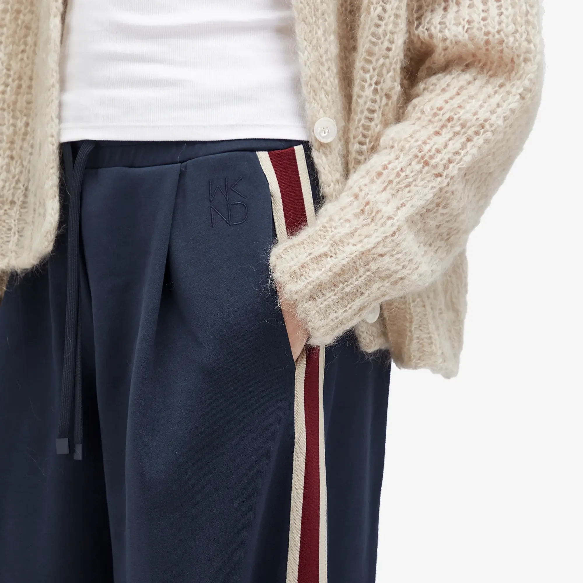 Weekend by Max Mara Women's Marsala Wide Leg Sweatpants Navy