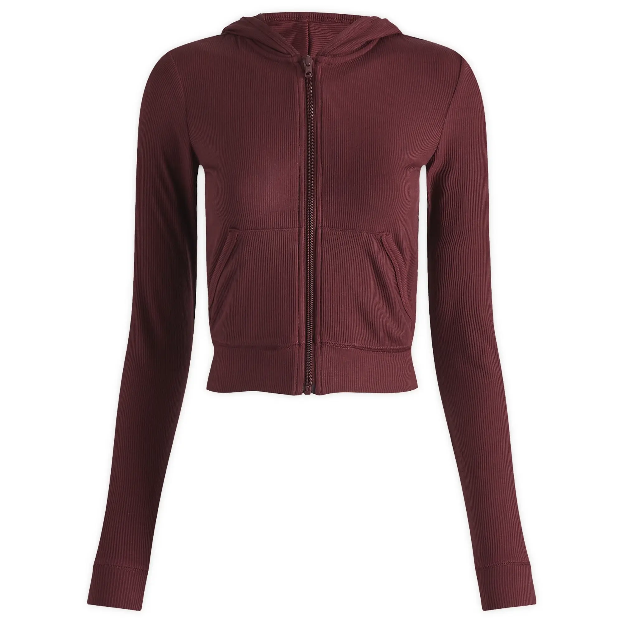 SKIMS Women's Soft Lounge Zip Up Hoodie Bordeaux