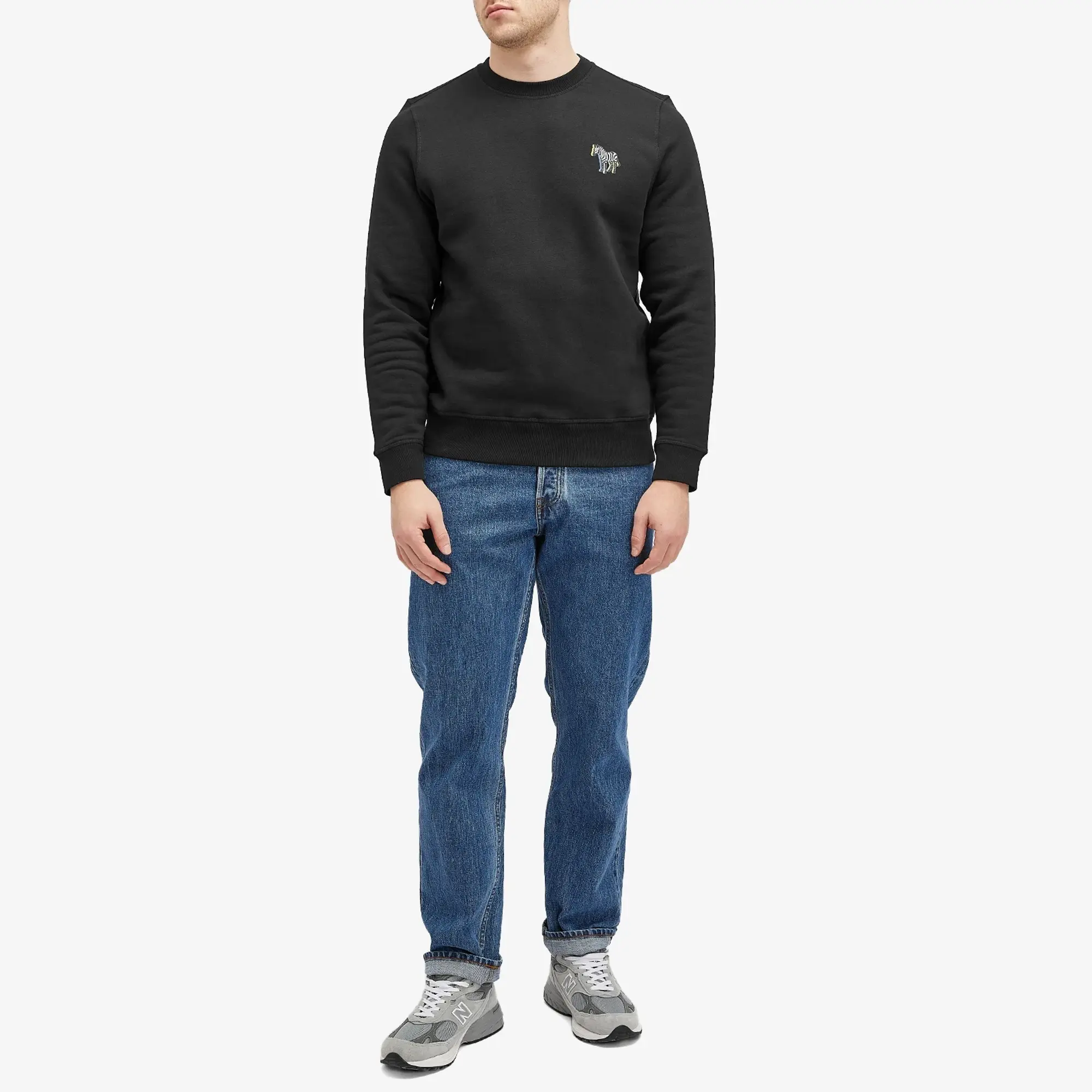 Paul Smith Men's Zebra Puff Sweatshirt Black