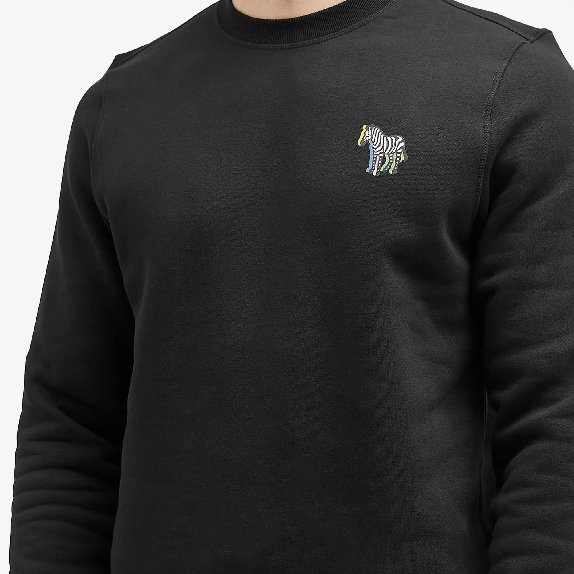 Paul Smith Men's Zebra Puff Sweatshirt Black