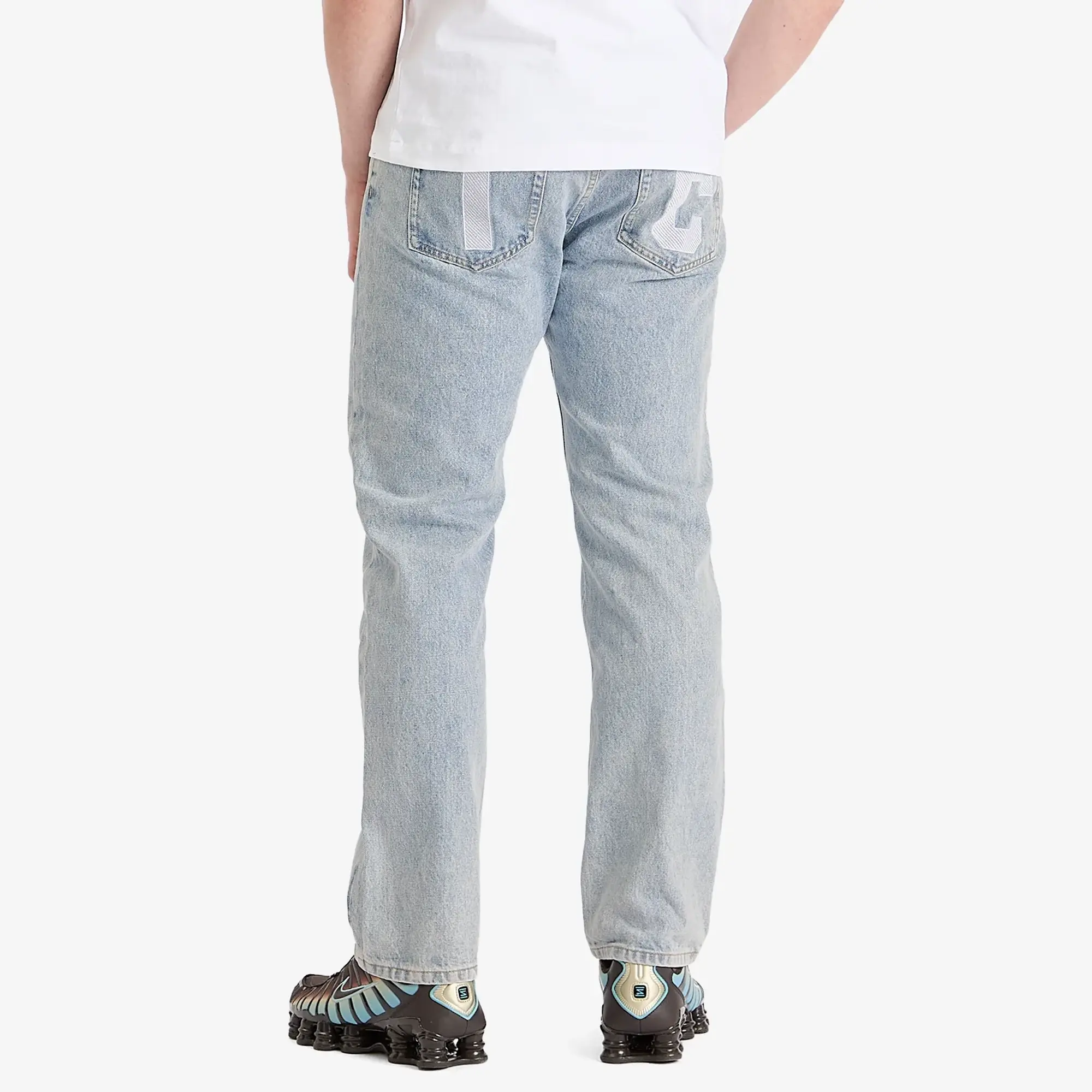 ICECREAM Men's Running Dog Denim Pant Heavy Wash Blue