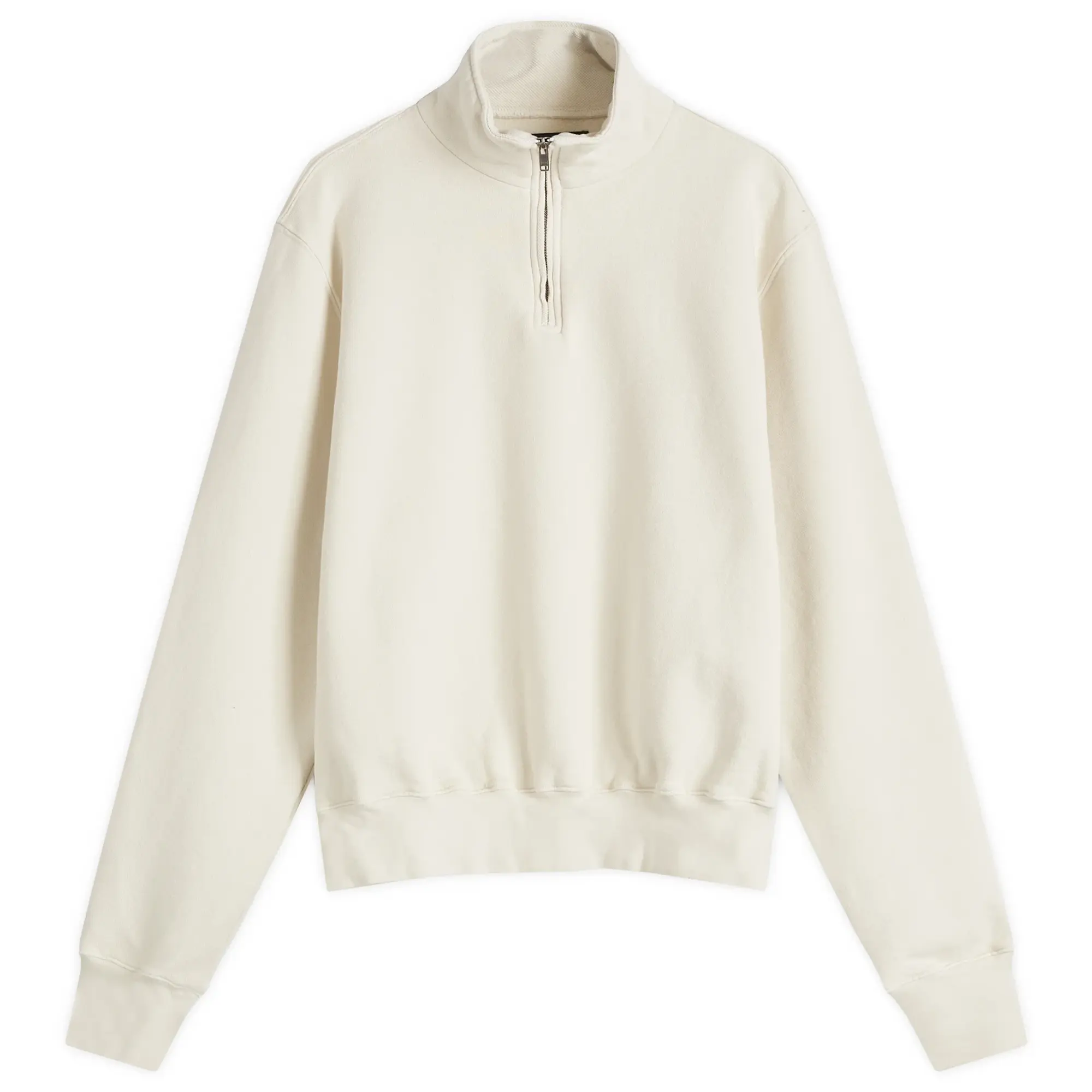 Asics Les Tien Men's Heavyweight Banded Yacht Half Zip Ivory