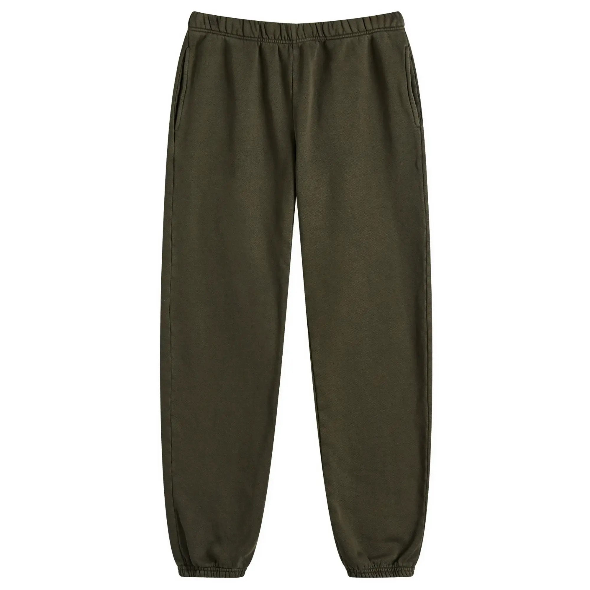 Les Tien Men's Heavyweight Classic Sweat Pants Washed Forest