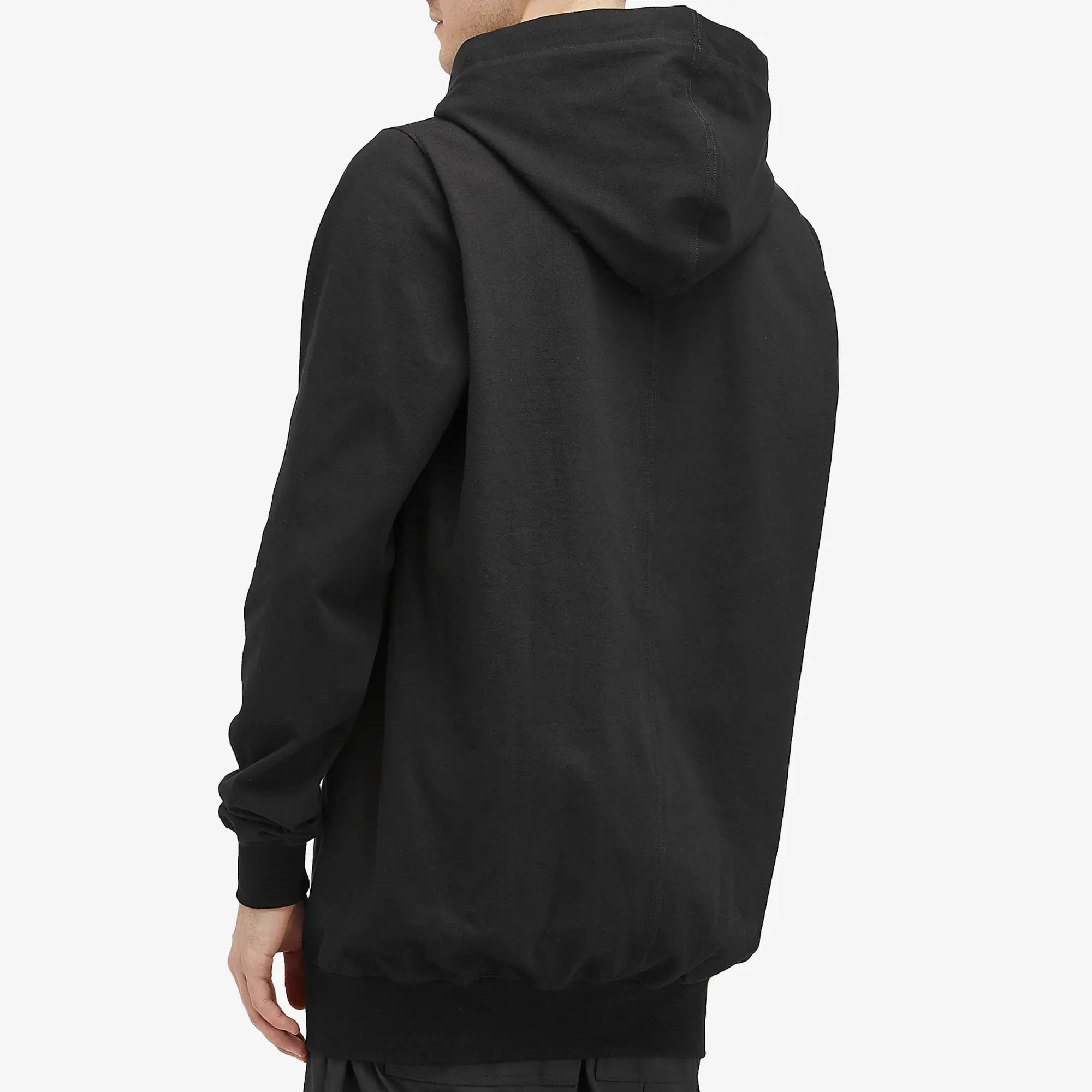 Rick Owens Men's Heavy Jersey Hoodie Black