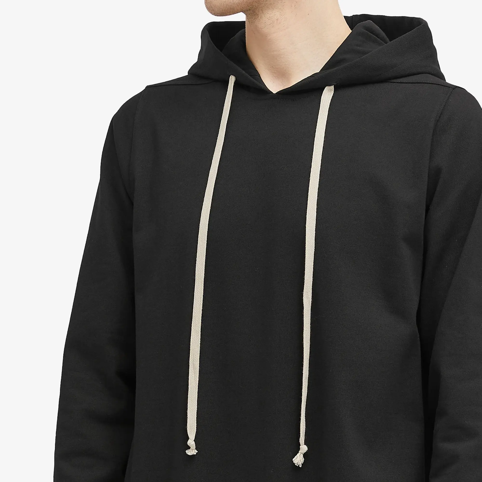 Rick Owens Men's Heavy Jersey Hoodie Black