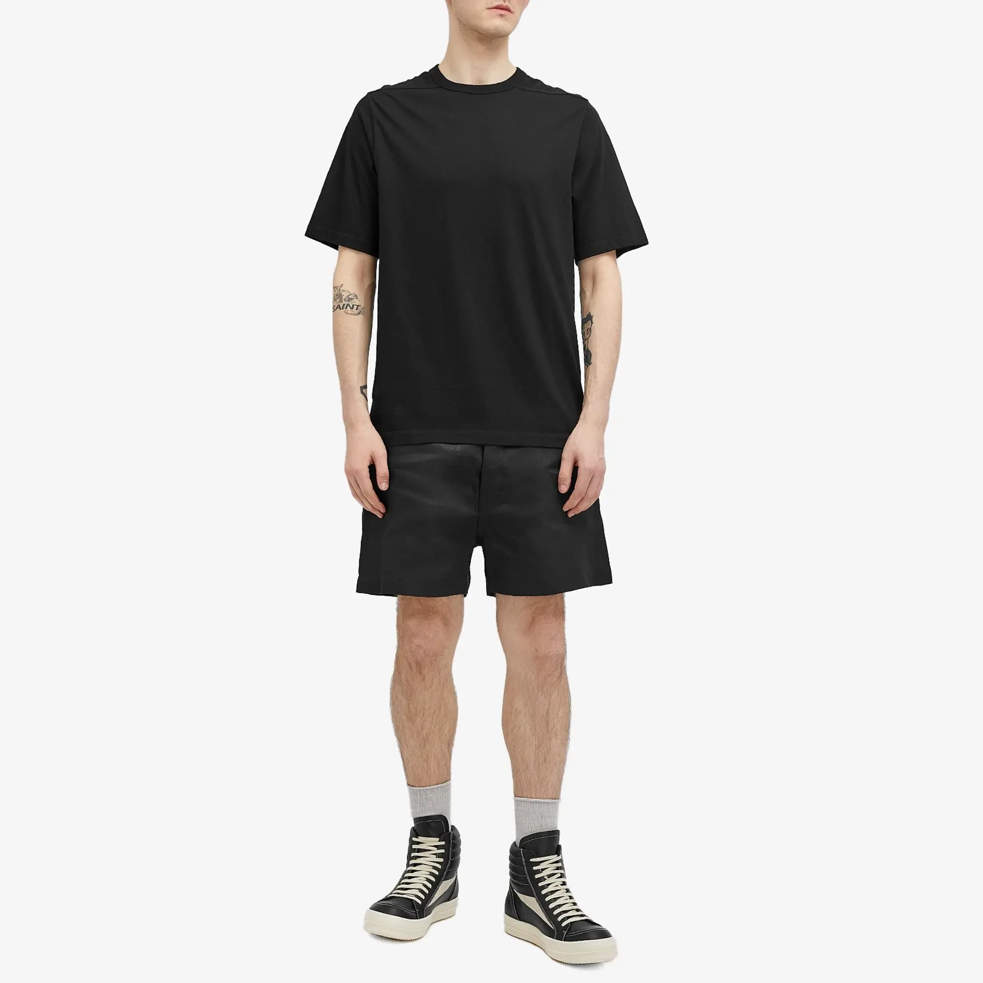 Rick Owens Men's Geth Denim Shorts Black