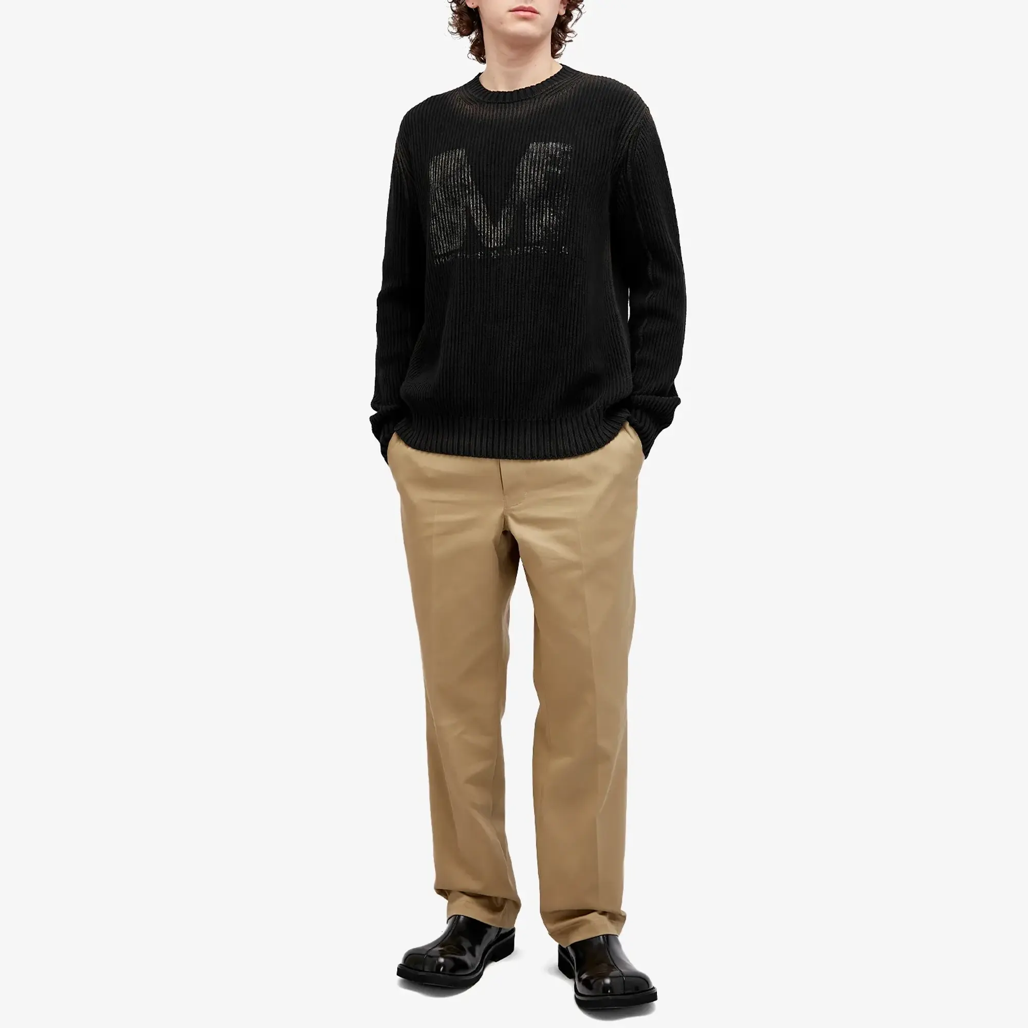 Maison Margiela Men's Cotton Casual Trousers Beige