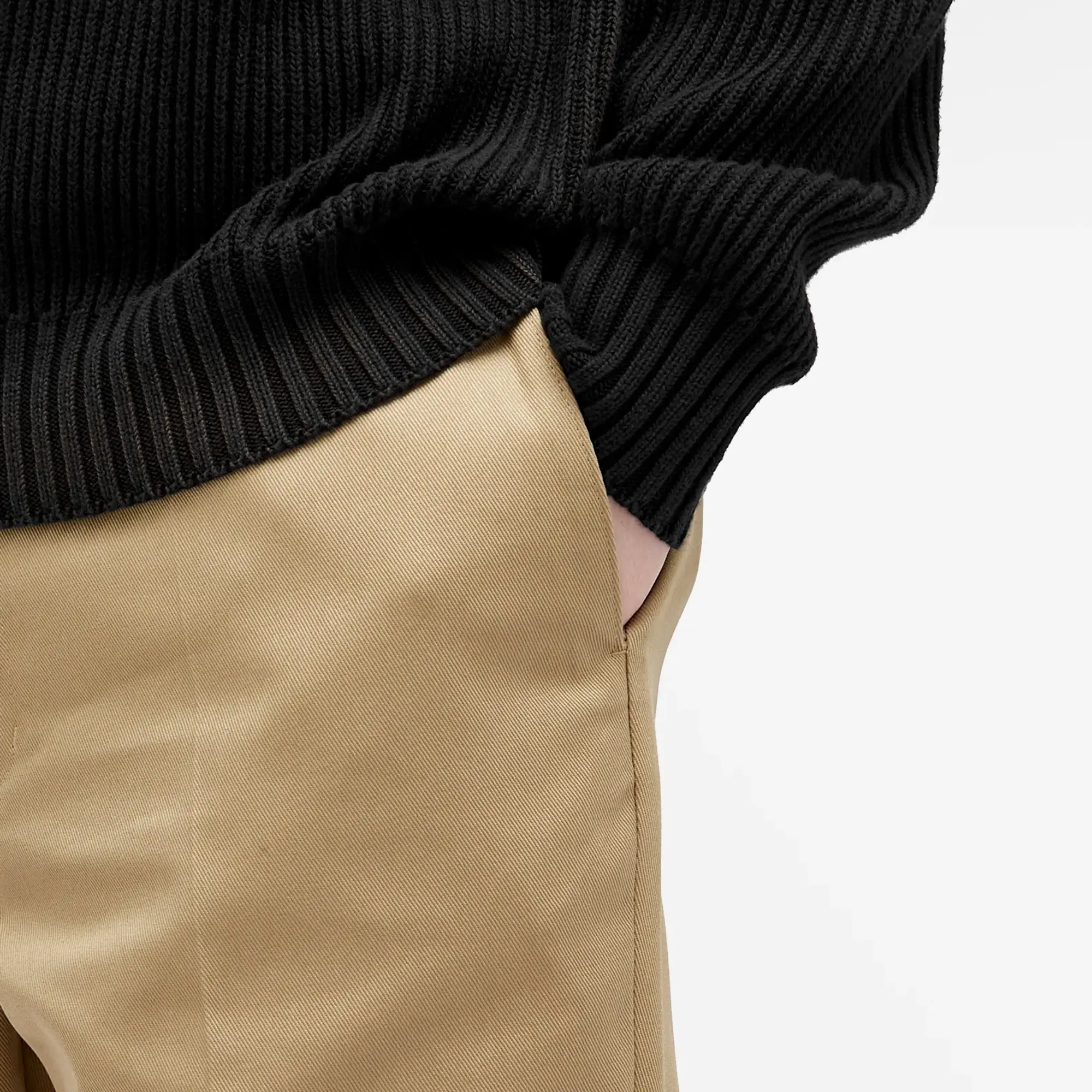 Maison Margiela Men's Cotton Casual Trousers Beige
