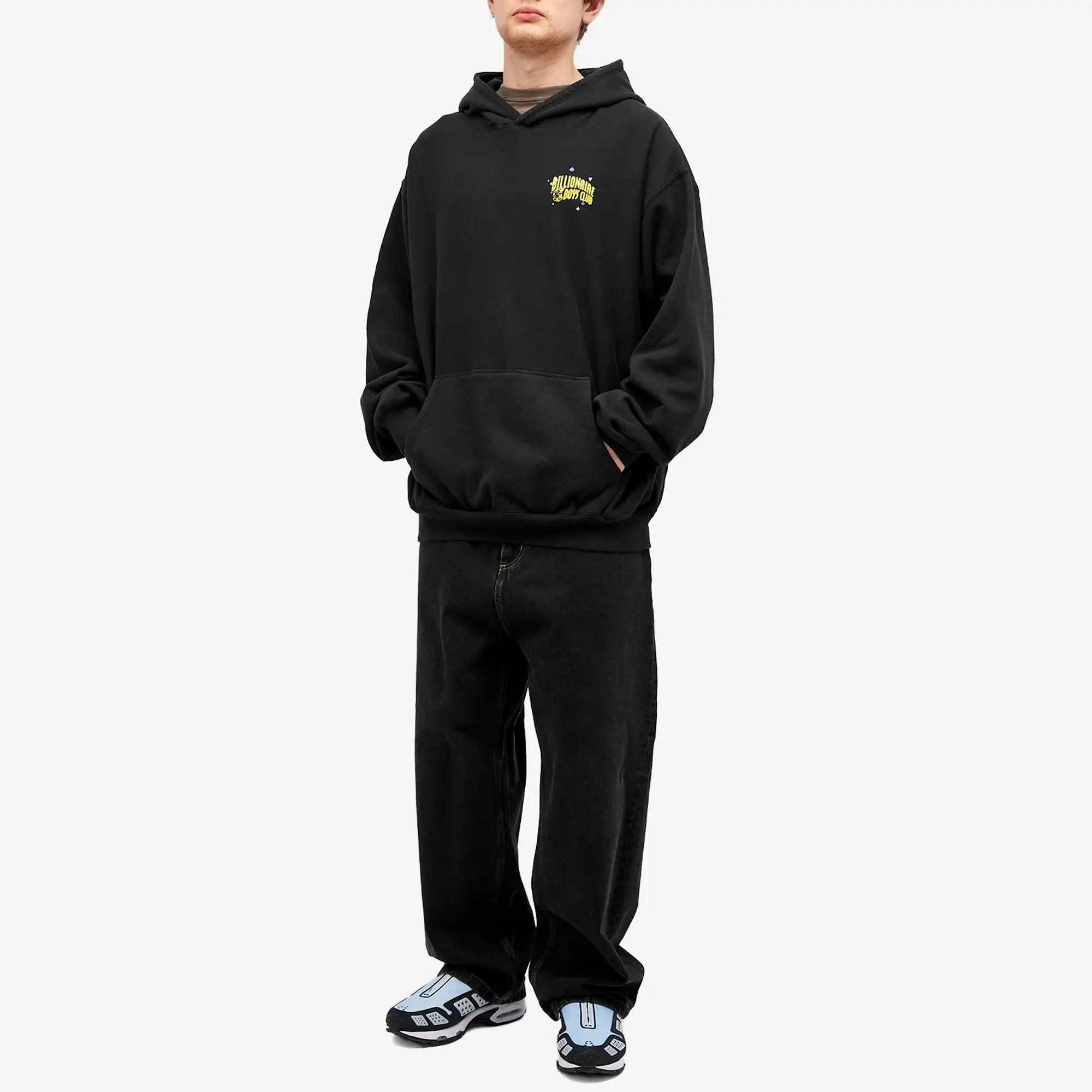 Billionaire Boys Club Men's Oversized Arch Logo Hoodie Black