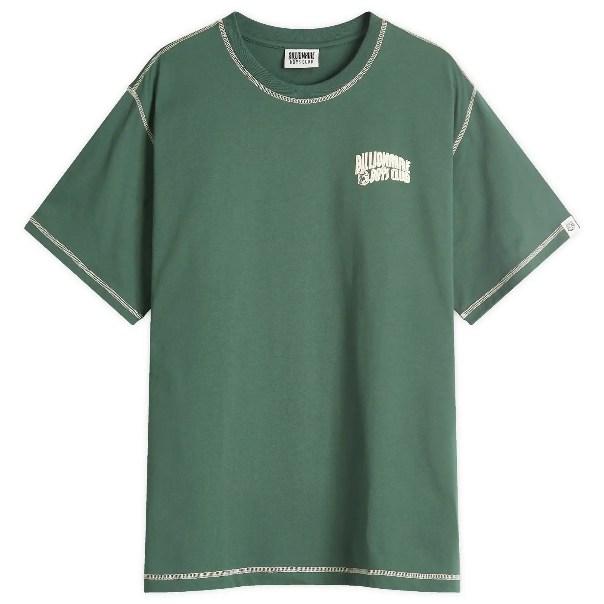 Billionaire Boys Club Men's Small Arch Logo Contrast Stitch Tee Green