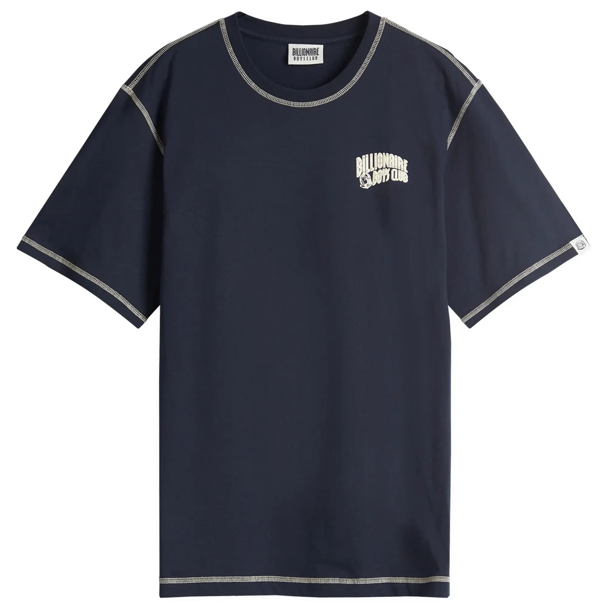 Billionaire Boys Club Men's Small Arch Logo Contrast Stitch Tee Navy