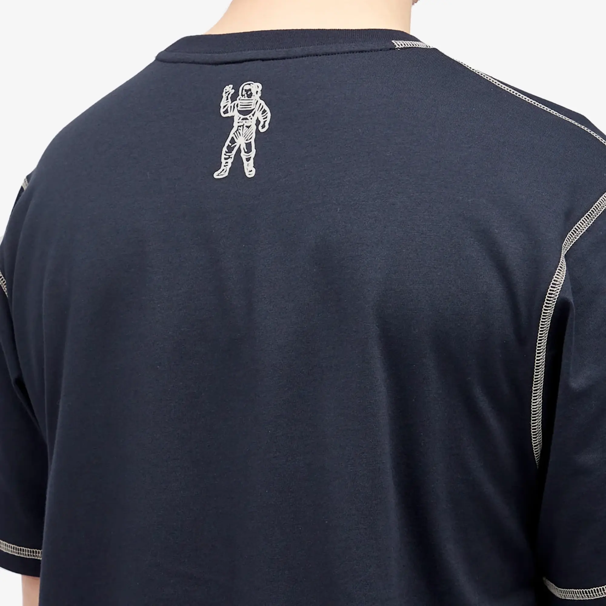 Billionaire Boys Club Men's Small Arch Logo Contrast Stitch Tee Navy