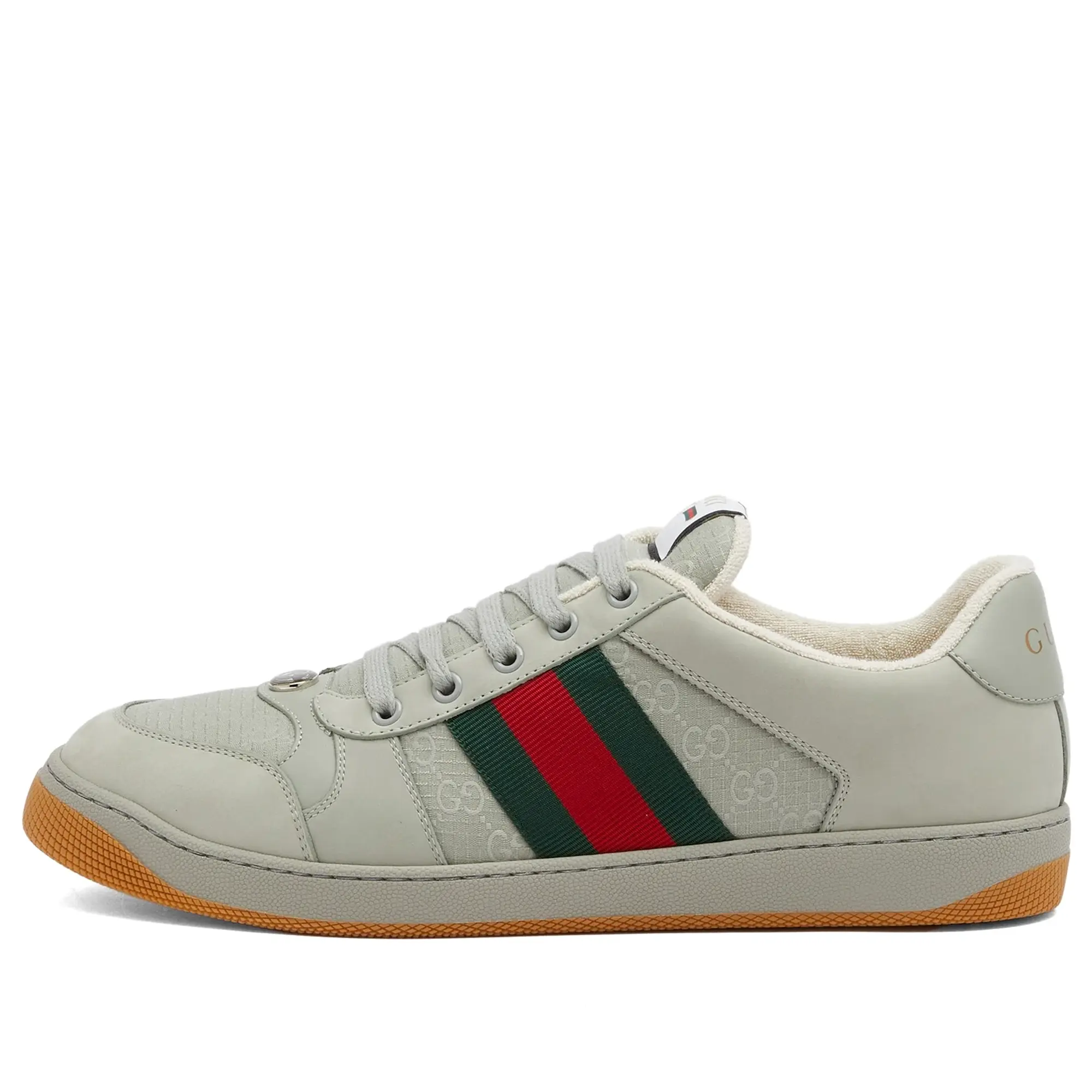 Gucci Men's Screener Cotton Ripstop Sneaker Grey