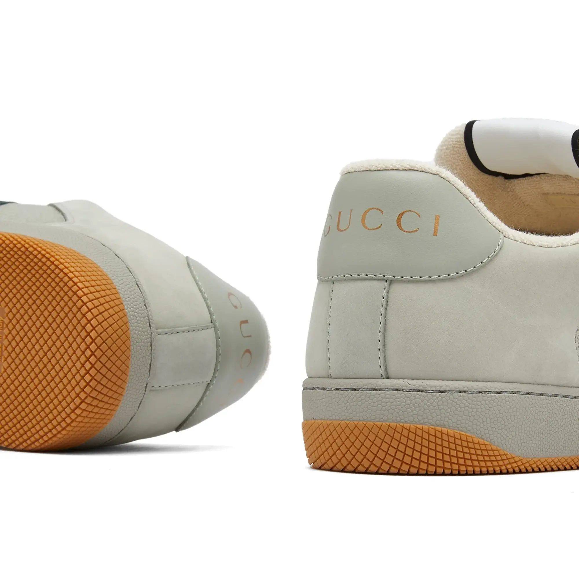 Gucci Men's Screener Cotton Ripstop Sneaker Grey