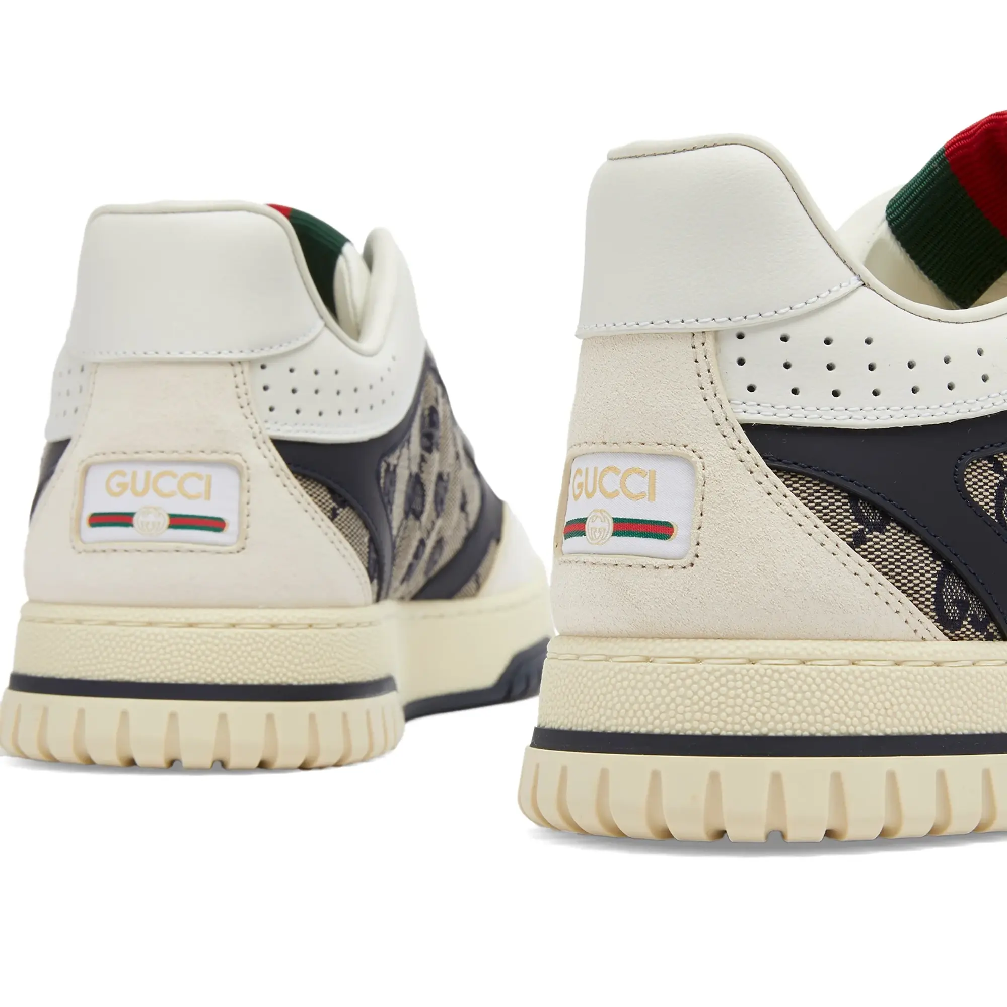 Gucci Men's Re-Web Monogram Sneaker Navy/White