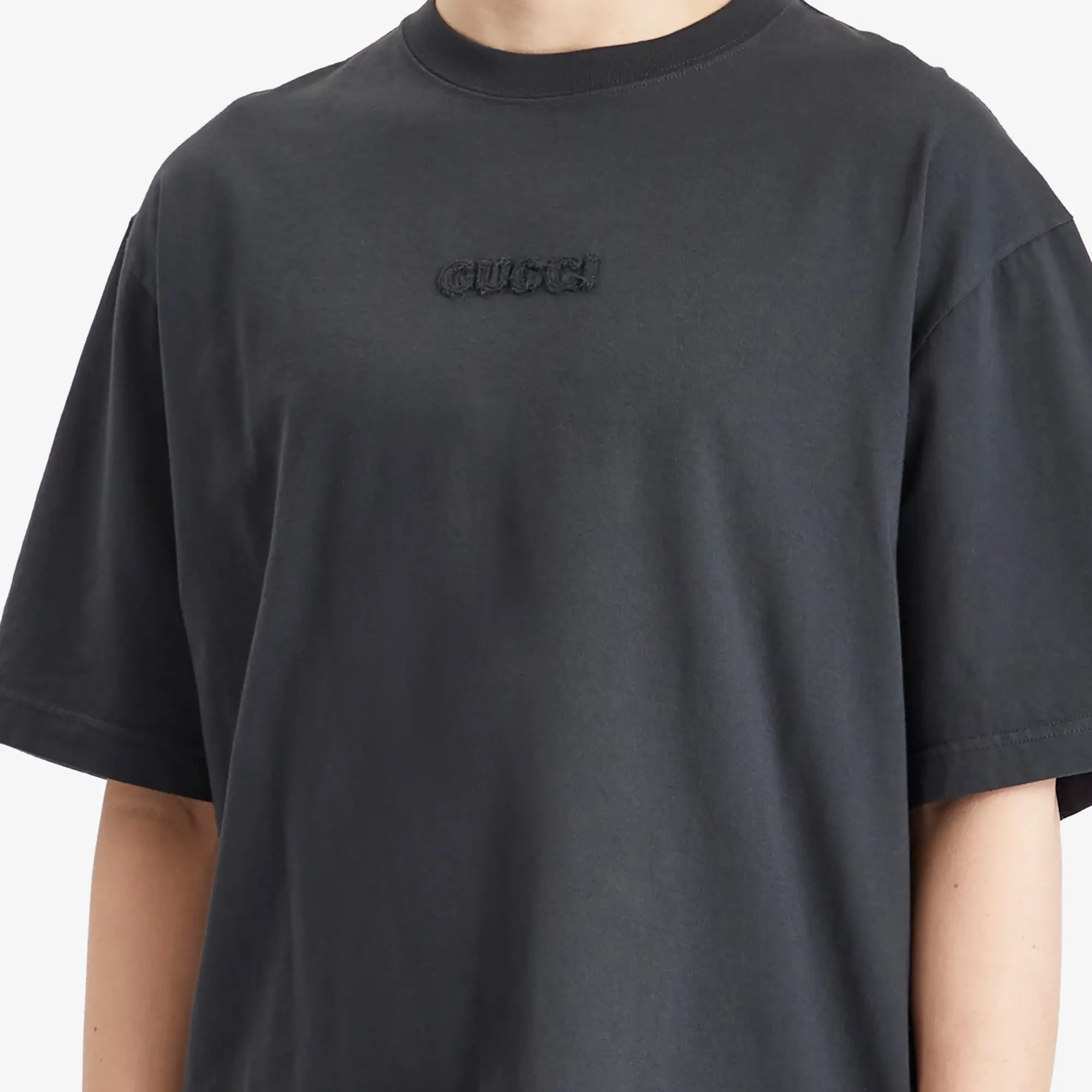 Gucci Men's Logo T-Shirt Dark Grey/Mix