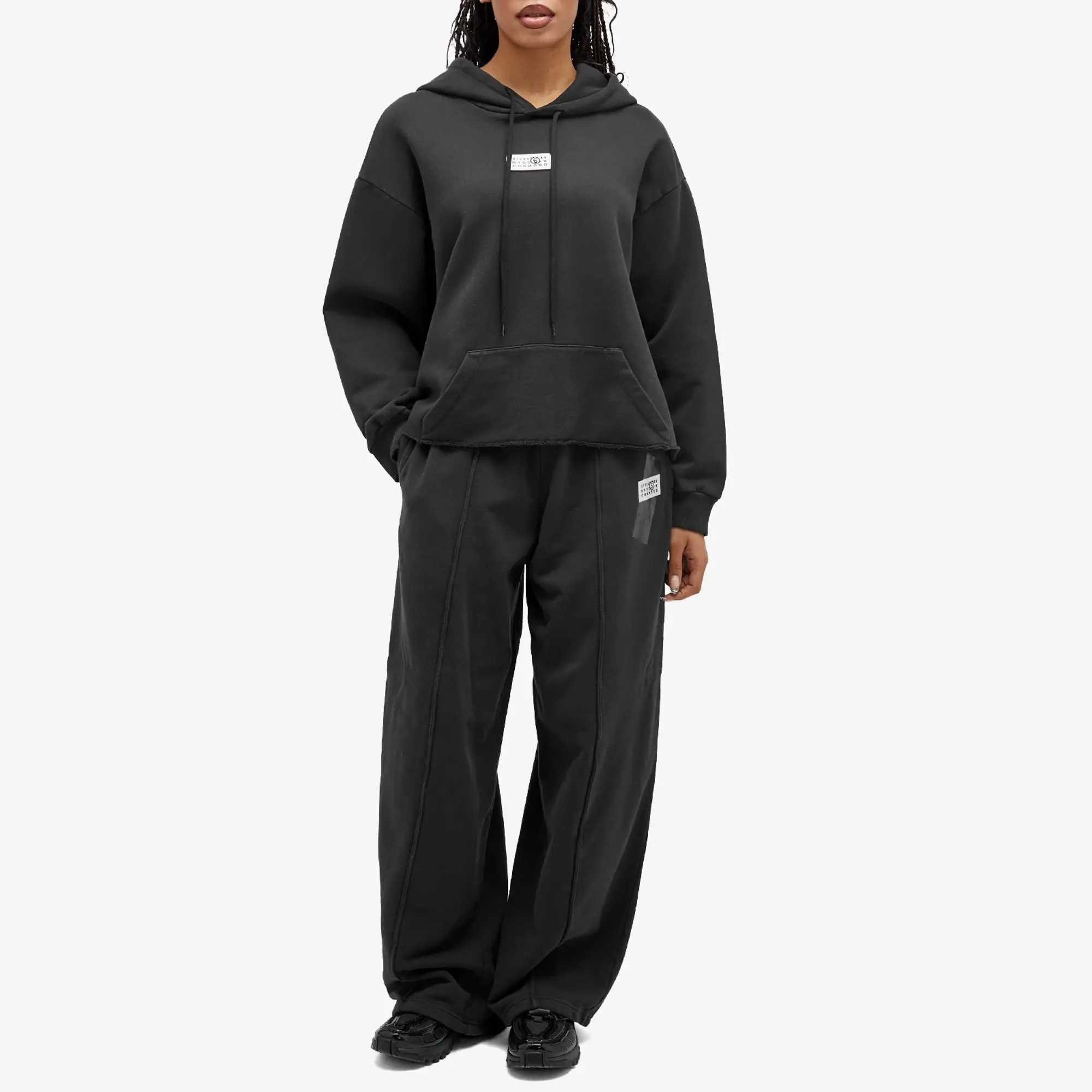 MM6 Maison Margiela Women's Oversized Sweatpants Washed Black
