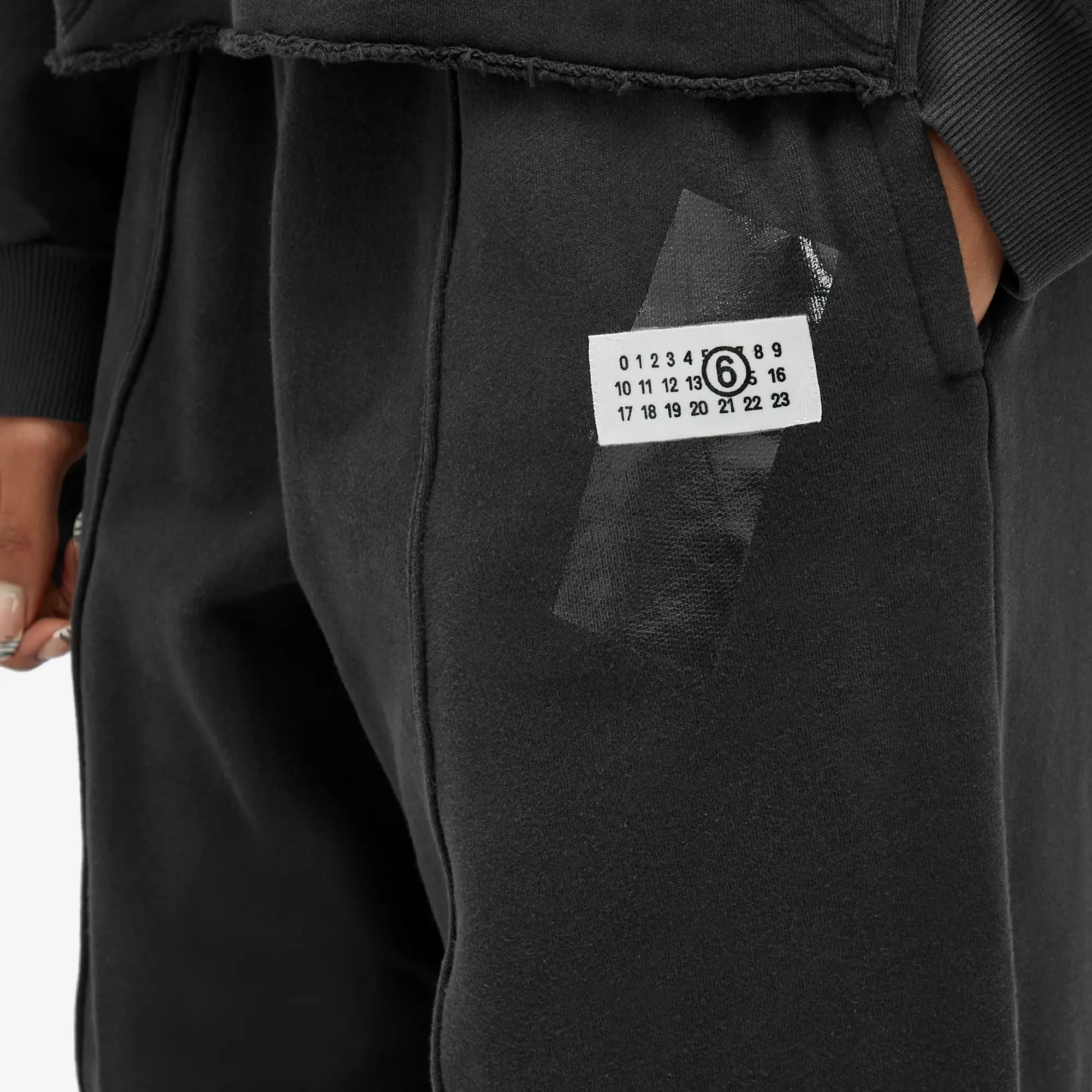 MM6 Maison Margiela Women's Oversized Sweatpants Washed Black