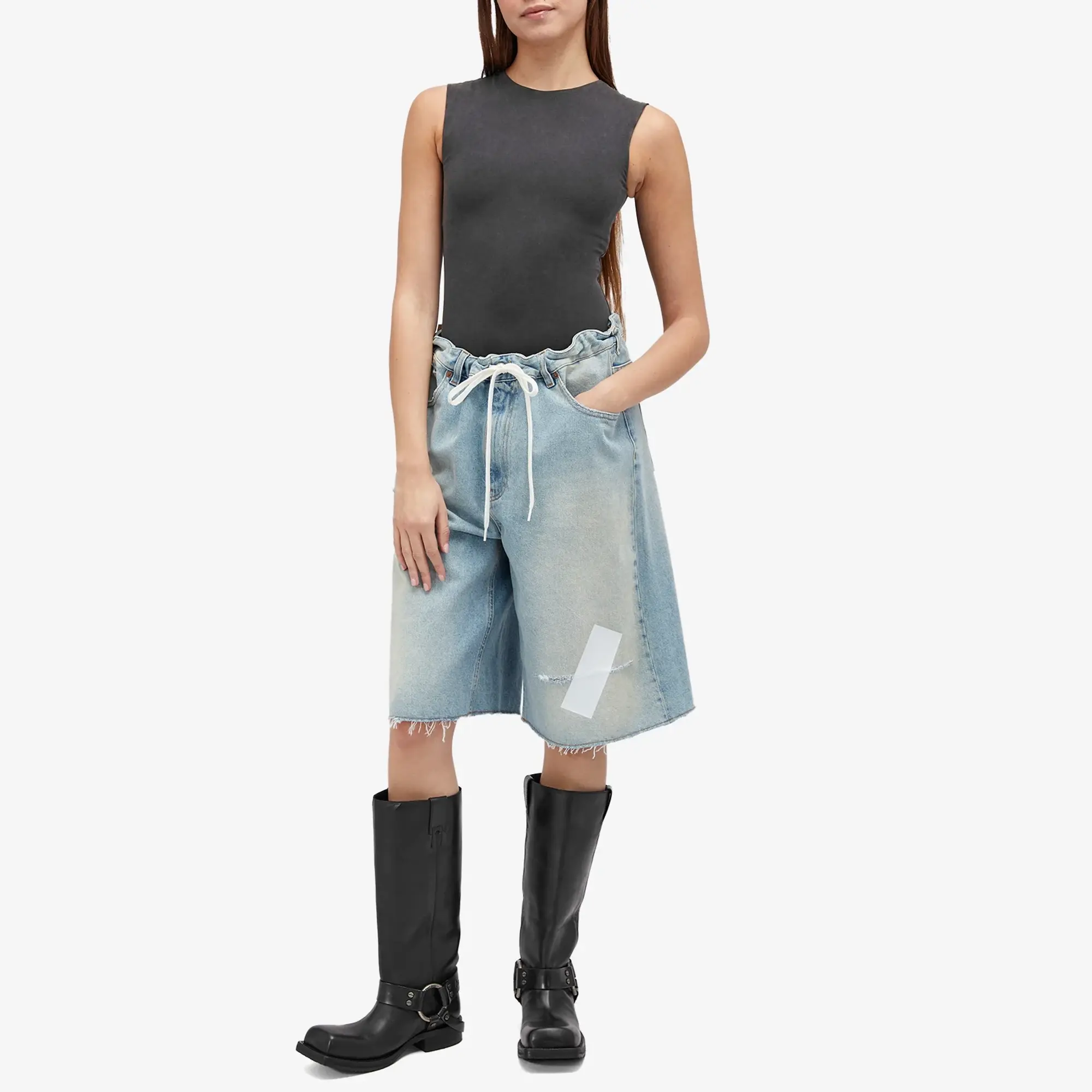MM6 Maison Margiela Women's Denim Shorts Light Blue