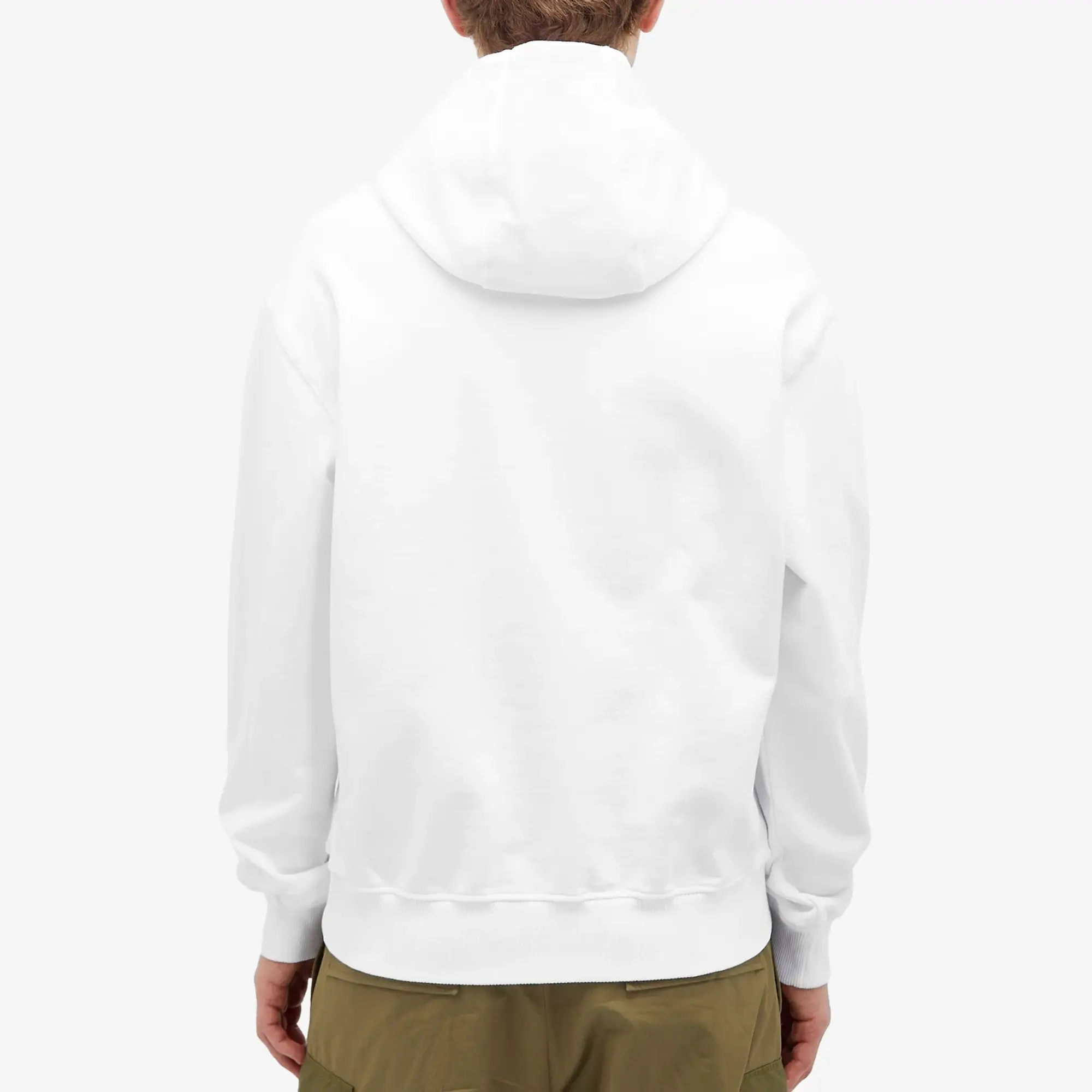 Casablanca Men's Diamon Collar Popover Hoodie White
