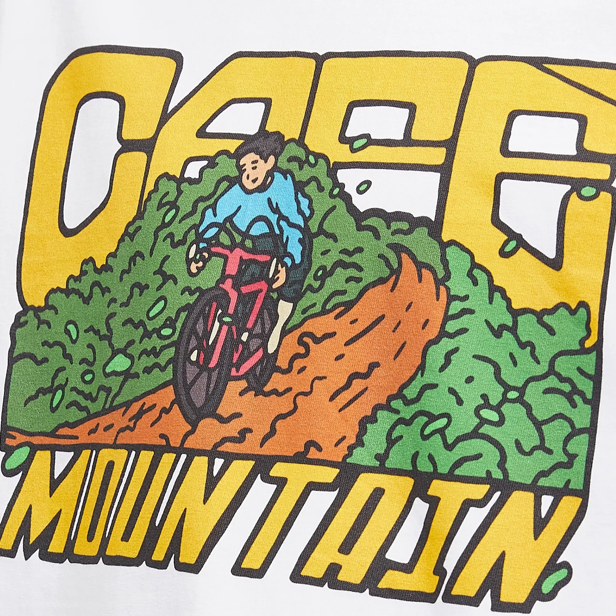Café Mountain Men's Downhill T-Shirt White