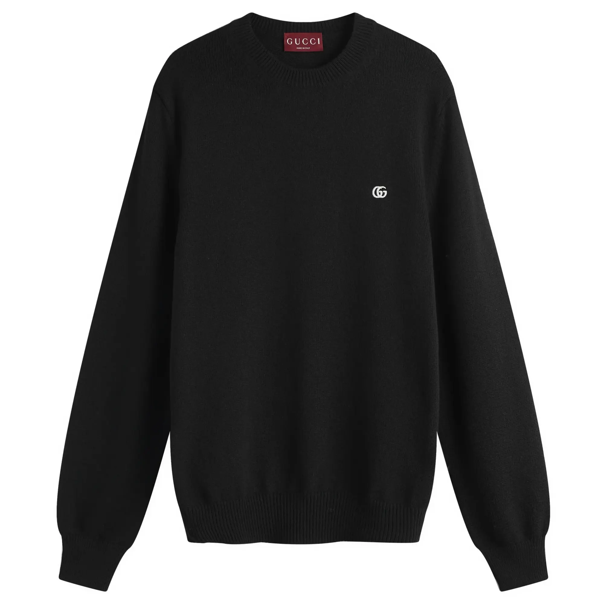 Gucci Men's Monogram Wool Cashmere Crew Knit Black/Mix