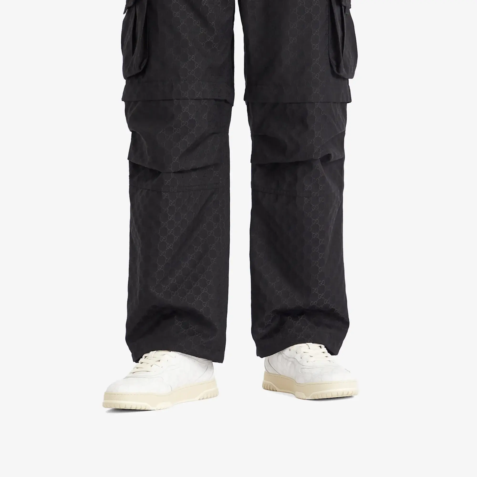 Gucci Men's Re-Web Monogram Sneaker White