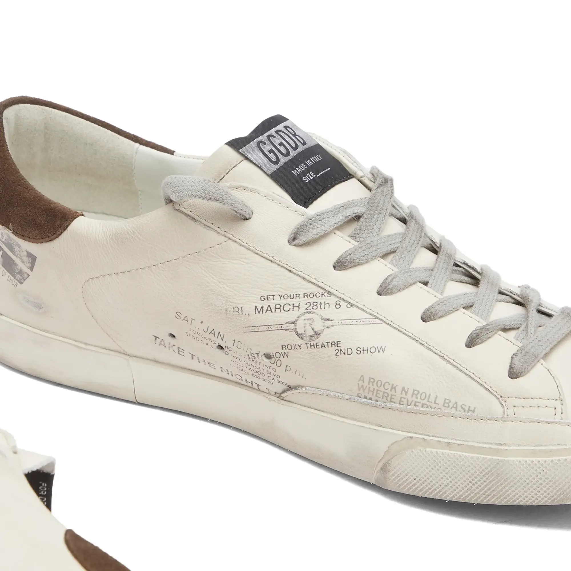 Golden Goose Men's Super Star Leather Sneaker White/Brown