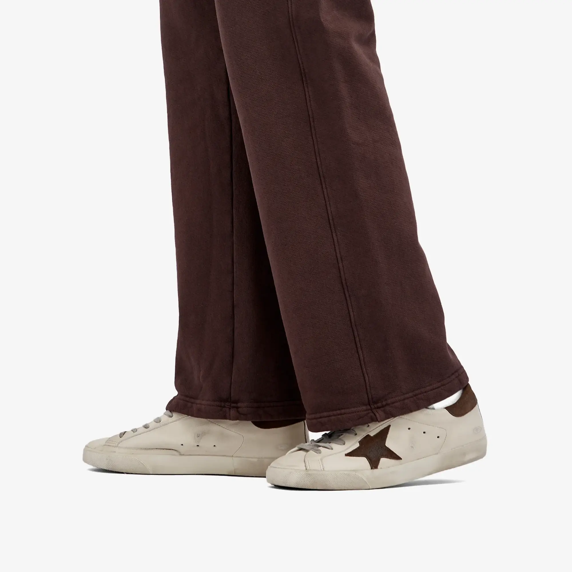 Golden Goose Men's Super Star Leather Sneaker White/Brown